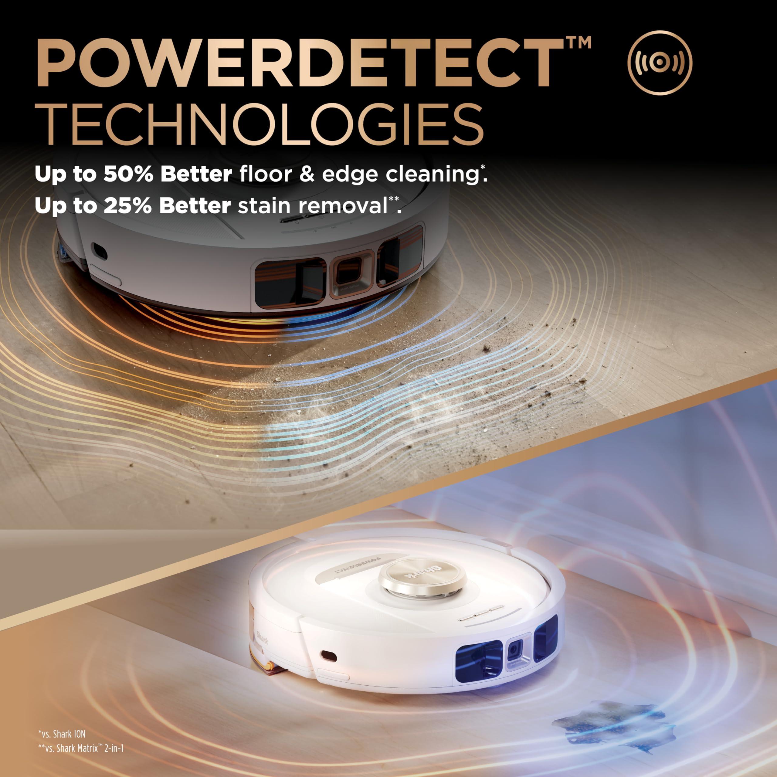 Shark Robot Vacuum & Mop Combo, PowerDetect NeverTouch Pro, Self-Emptying, Self-Refill with Self-Clean Pad Wash & Dry, 60-Day Debris Capacity, 30-Day Refill Tank, 5 PowerDetect Technologies, AV2800ZE - Image 5