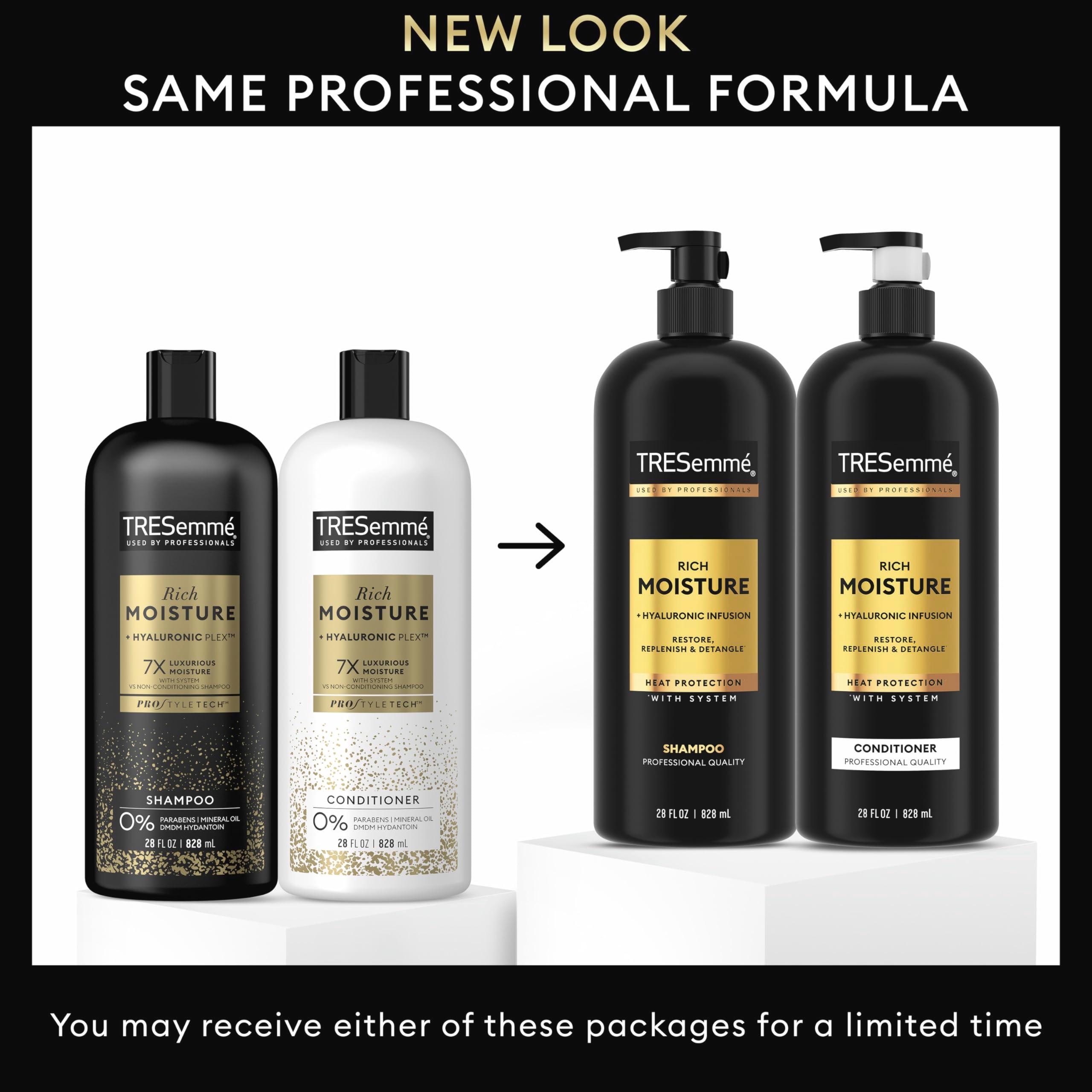 TRESemmé Rich Moisture Shampoo and Conditioner 2 Count Rich Moisture for Dry Hair Formulated With Vitamin E and Biotin 28 oz - Image 3
