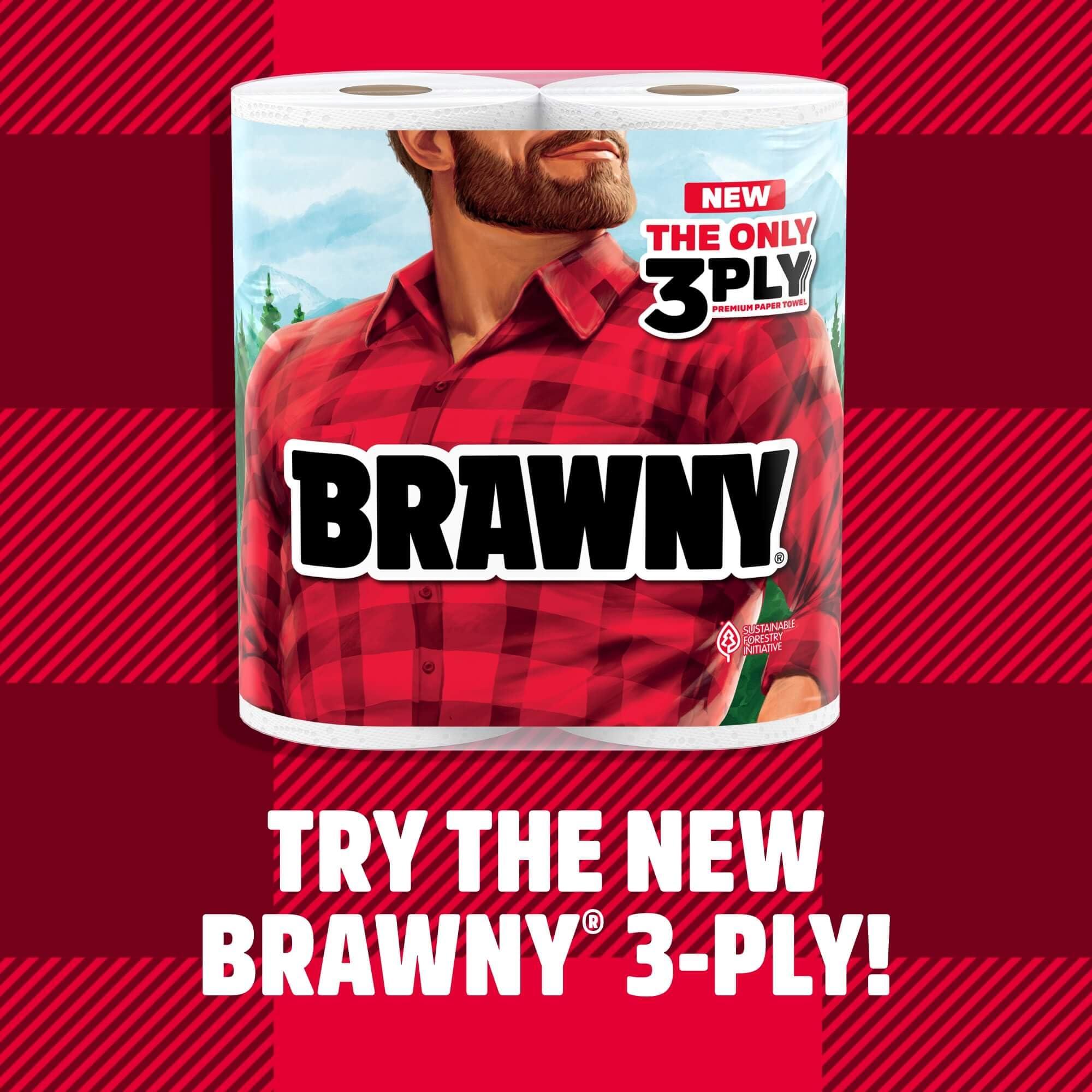 BRAWNY® TEAR-A-SQUARE® PAPER TOWELS, 8 TRIPLE ROLLS - Image 2