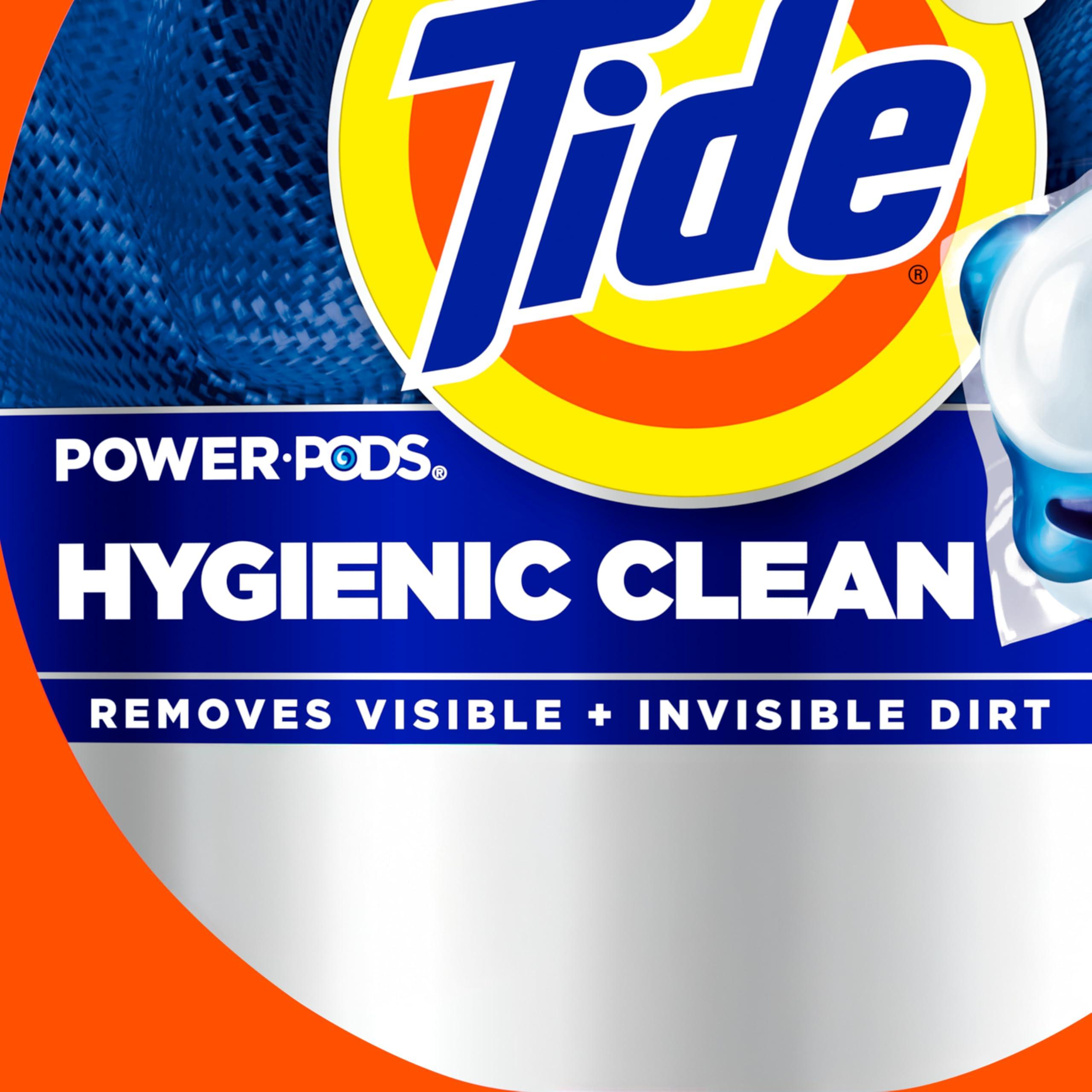 Tide Hygienic Clean Heavy 10x Duty Power PODS Laundry Detergent Pacs Original 18 count For Visible and Invisible Dirt - Image 9