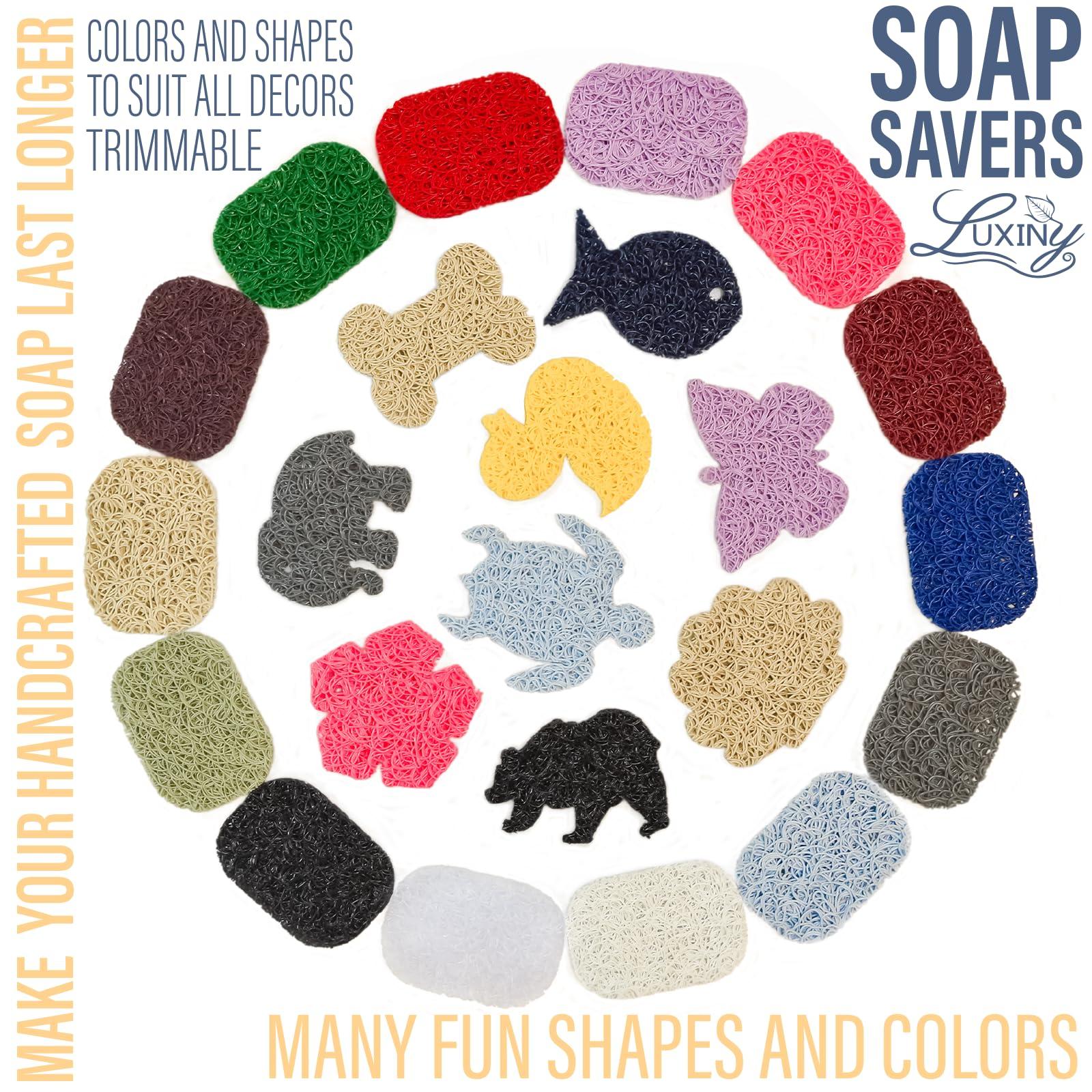 Soap Savers for Bar Soap, American Made by Luxiny, Lifts Soap in Soap Dishes & Shower Soap Holders -Handmade Soap Lasts Longer -Made from Plant Based Materials (Sand - 2 Pack) - Image 6