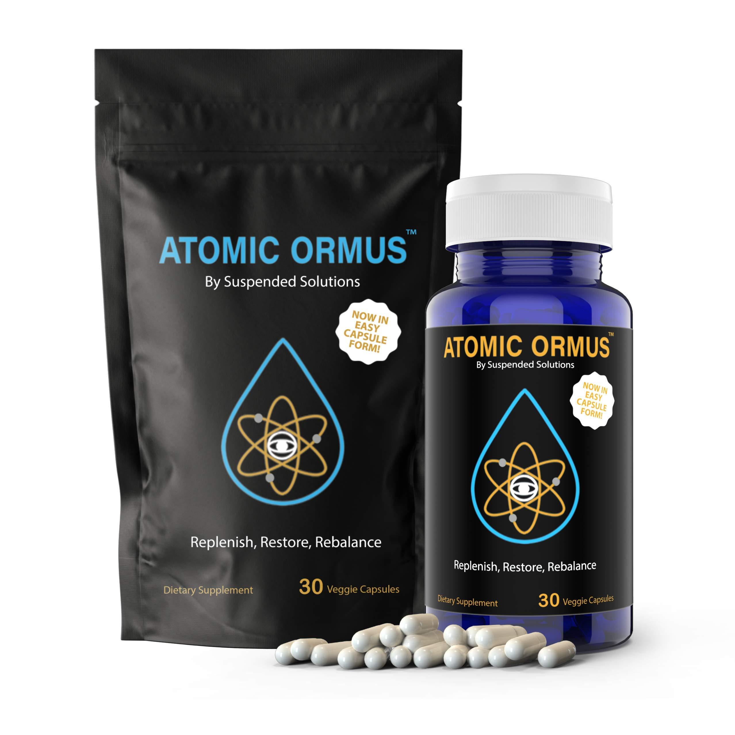 Suspended Solutions - Atomic ORMUS - Capsules - MONATOMIC Gold Capsules - 100% Pure ORMUS Powder - 100% Vegan - ormus Gold, monatomic Gold,(30 Capsules)