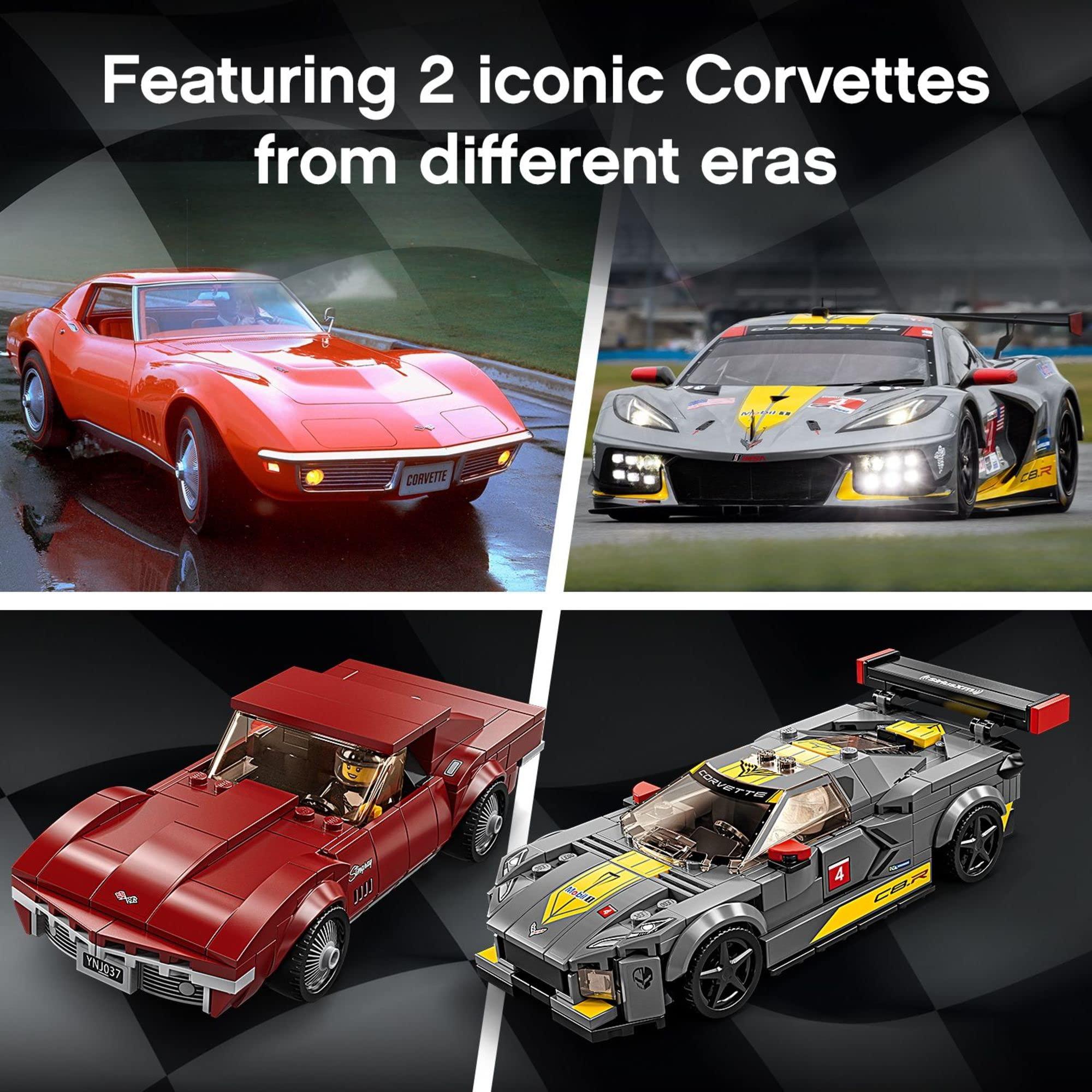 LEGO Speed Champions Chevrolet Corvette C8.R Race Car and 1969 Chevrolet Corvette 76903 Building Kit; New 2021 (512 Pieces) - Image 6