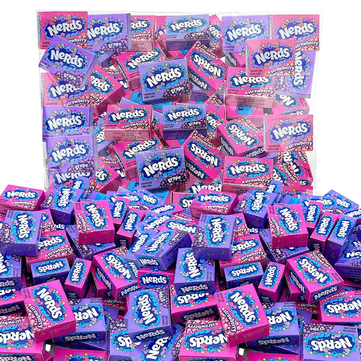 Bulk Candy 2lbs Pack – Mini Boxes Grape and Strawberry Hard Candy, Candy Mini Boxes – Delicious Individually Wrapped Candy for Easter, Kids, Office Party