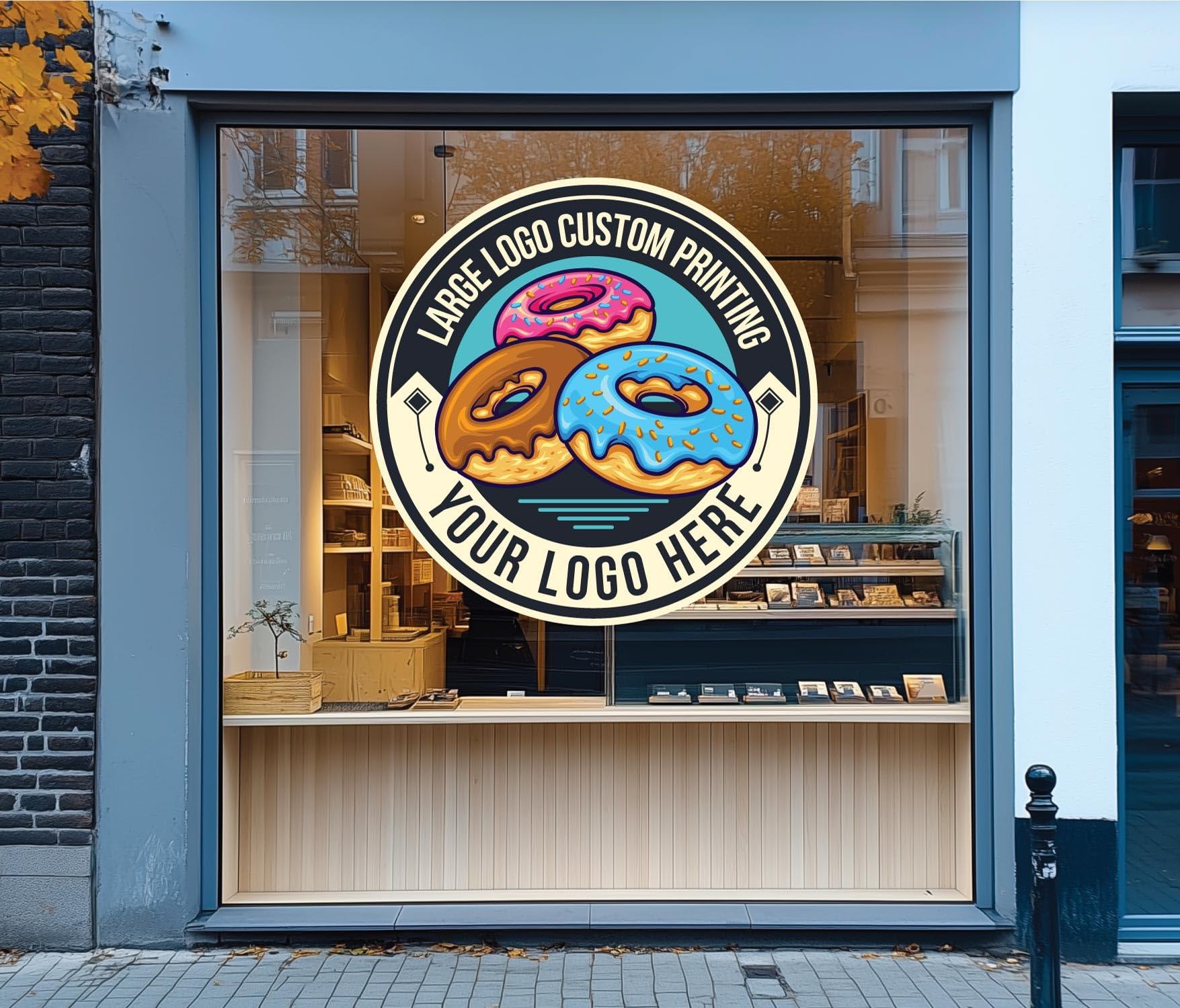 Large Custom Vinyl Decals – Full Color Personalized Sticker Decals Printing | Custom Business Logo Stickers for Windows, Stores, Walls, Doors, Cars, Trucks, Windshield, & More - Image 2