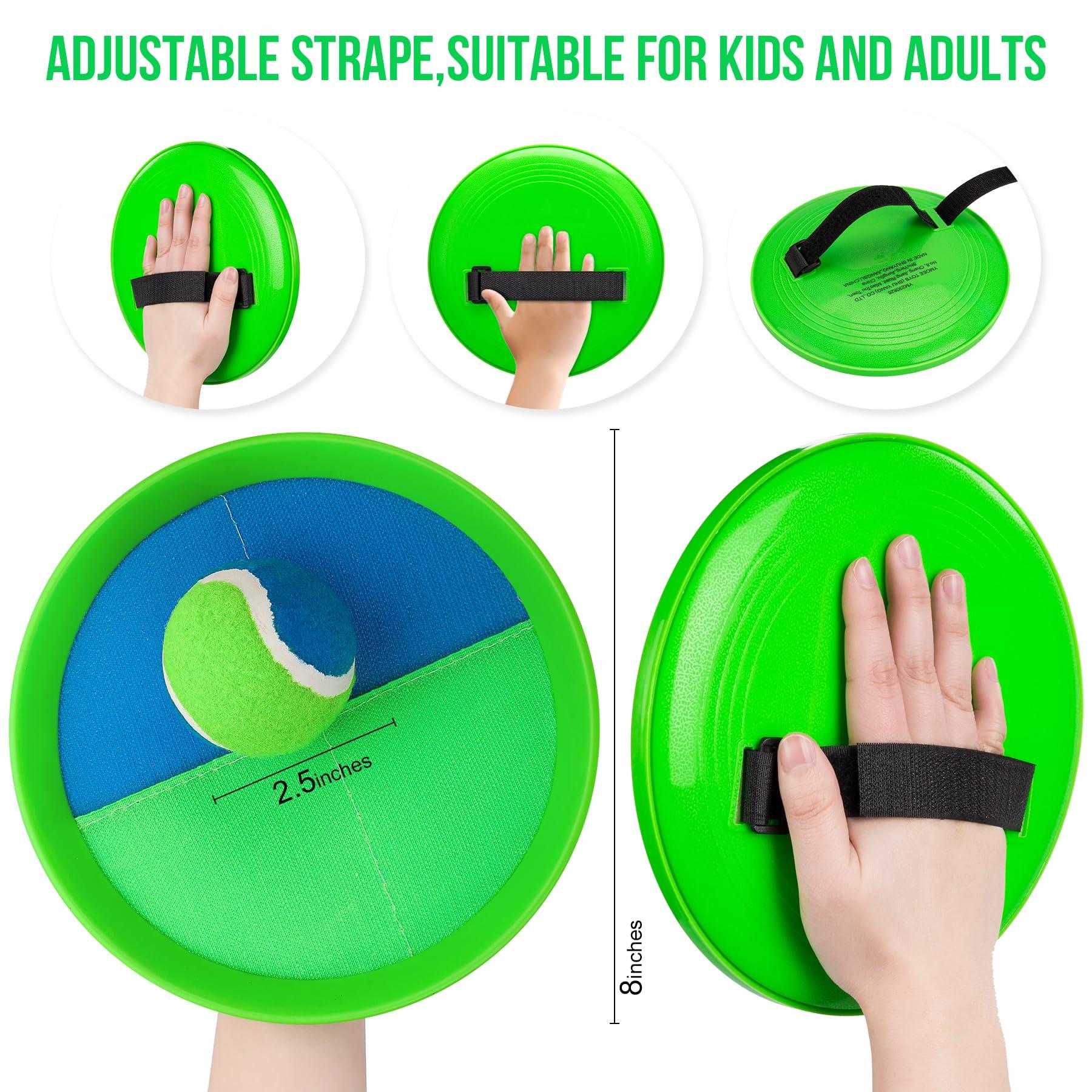 Toss and Catch Ball Set for Toddlers, Kids and Adults - 4 Pack - Kids Toys Outdoor Indoor - Sturdy & Water-Resistant, Great Game for Beach, Pool and Yard - Classic Gift for Boys Girls - Image 7