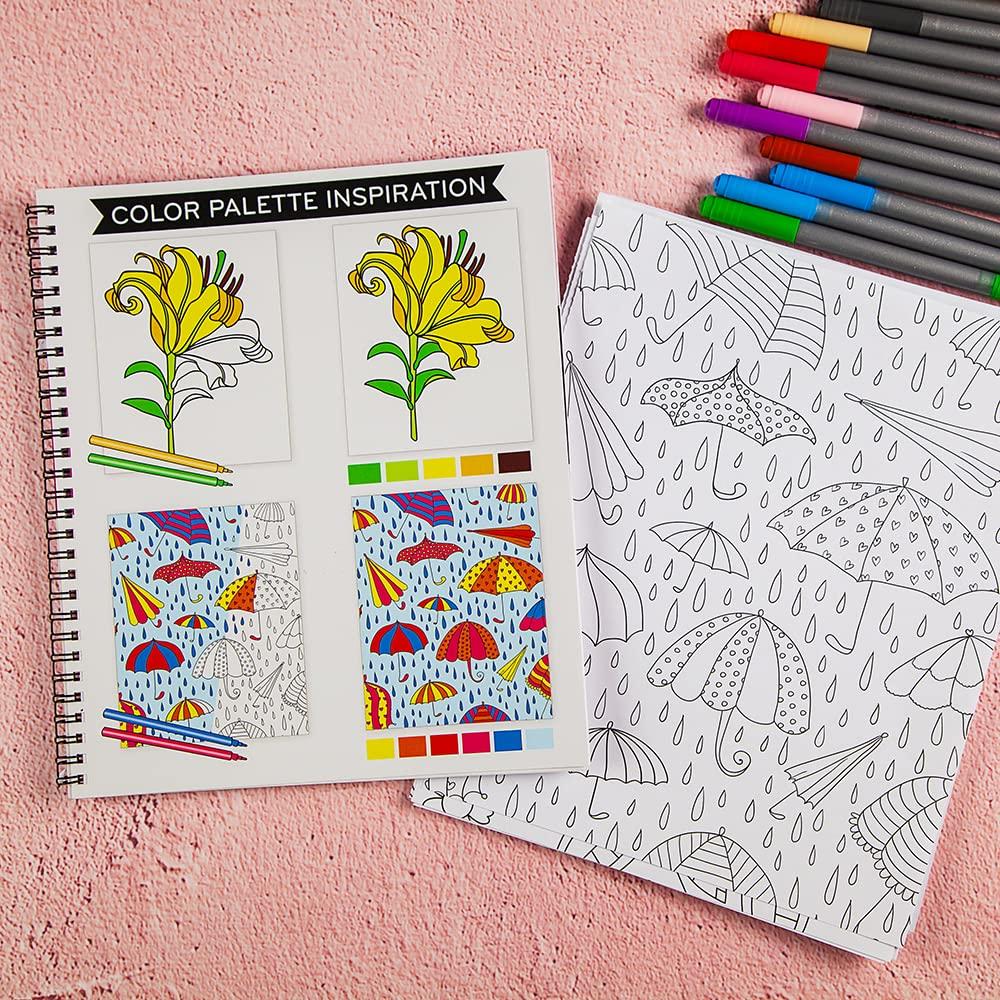 Large Print Easy Color & Frame - Stress Free (Adult Coloring Book) - Image 6
