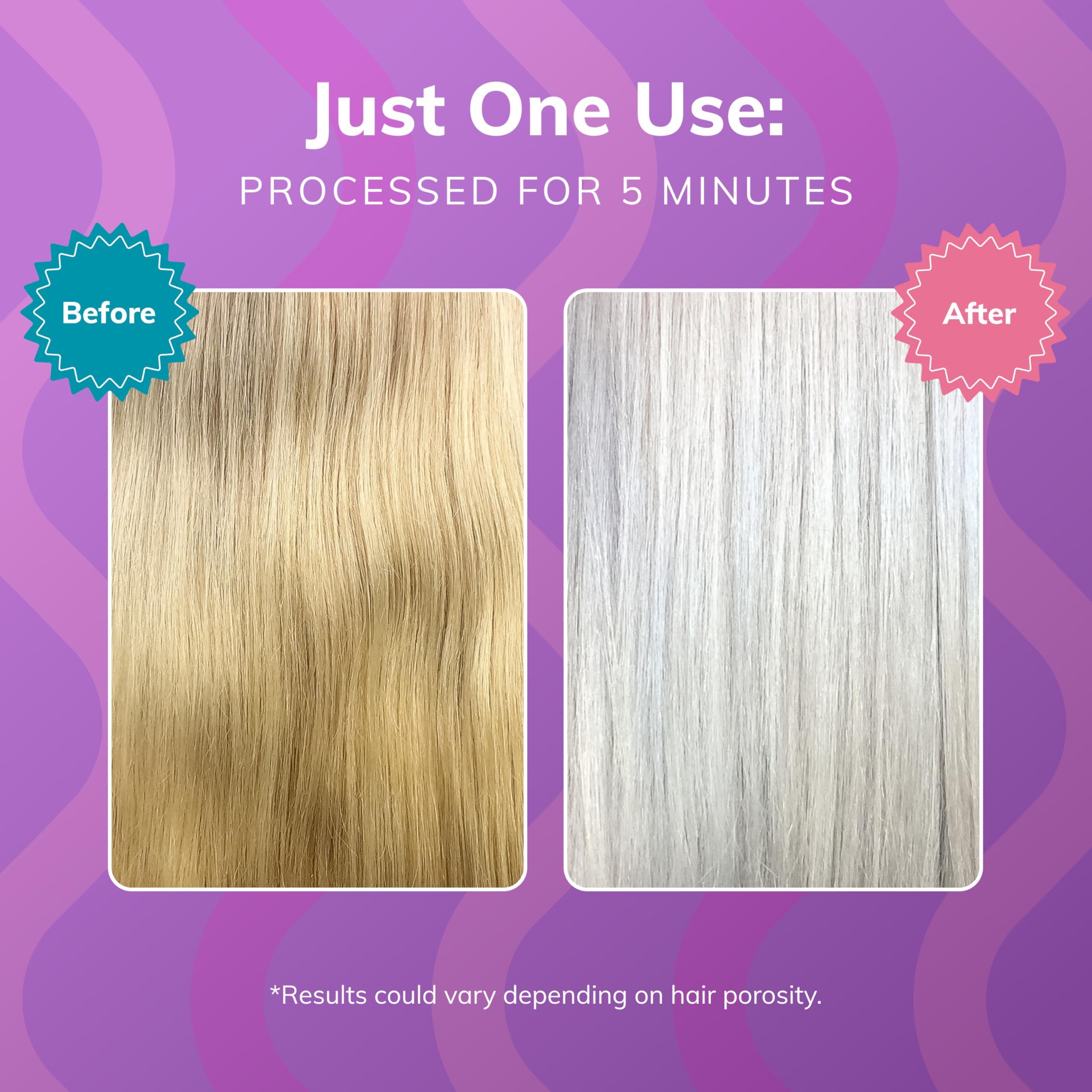 Fanola No Yellow Purple Shampoo - Purple Color Depositing Shampoo for Blondes, Bleached & Grey Hair - Formulated with Violet Pigment to Remove Brassy Tones from Hair (11.83 Fl oz) - Image 3