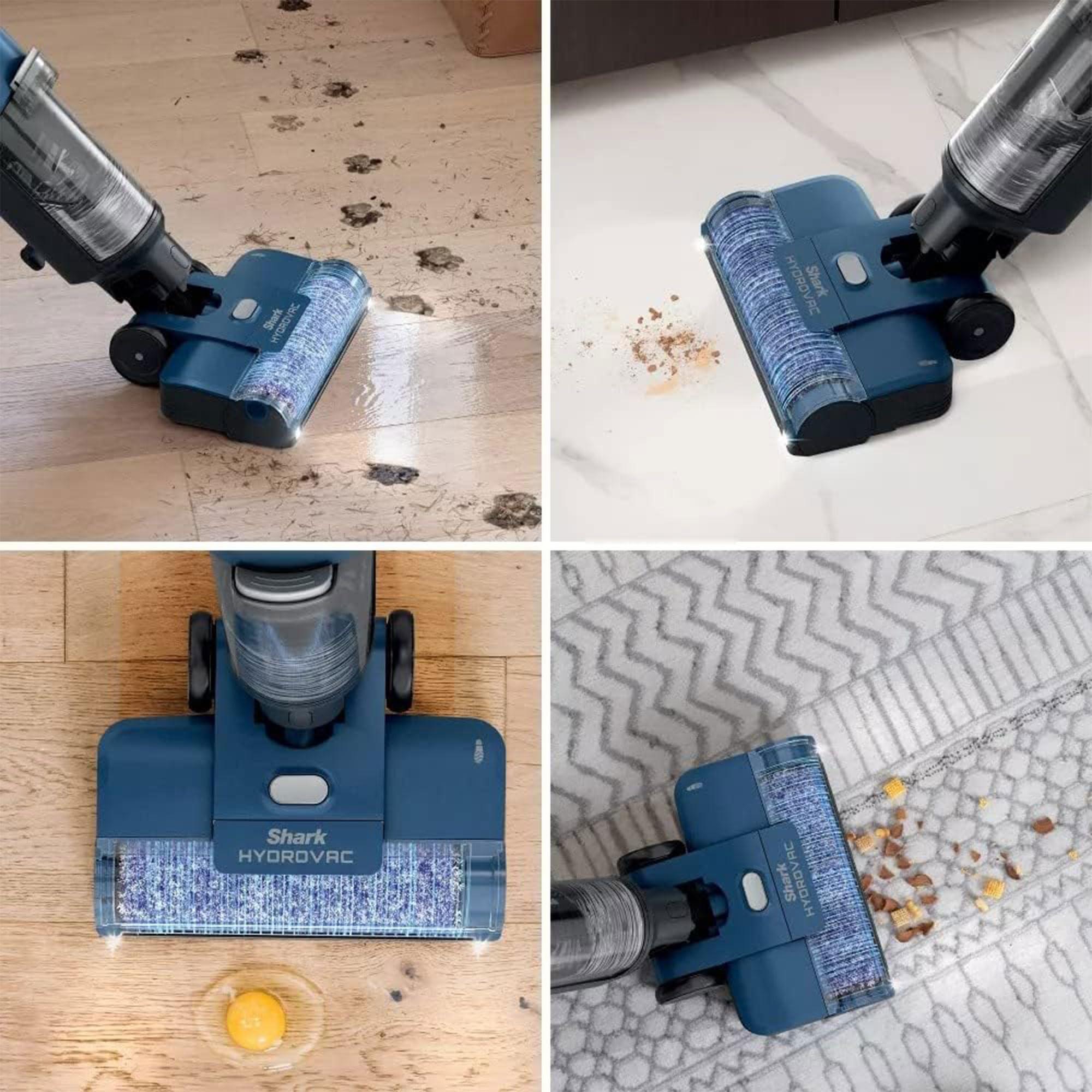 SHARK WD101 HydroVac XL 3-in-1 Vacuum, Mop & Self-Cleaning System for Multi-Surface Cleaning, Perfect Hardwood, Tile, Marble, Area Rug More, Corded, Navy (Renewed) - Image 6