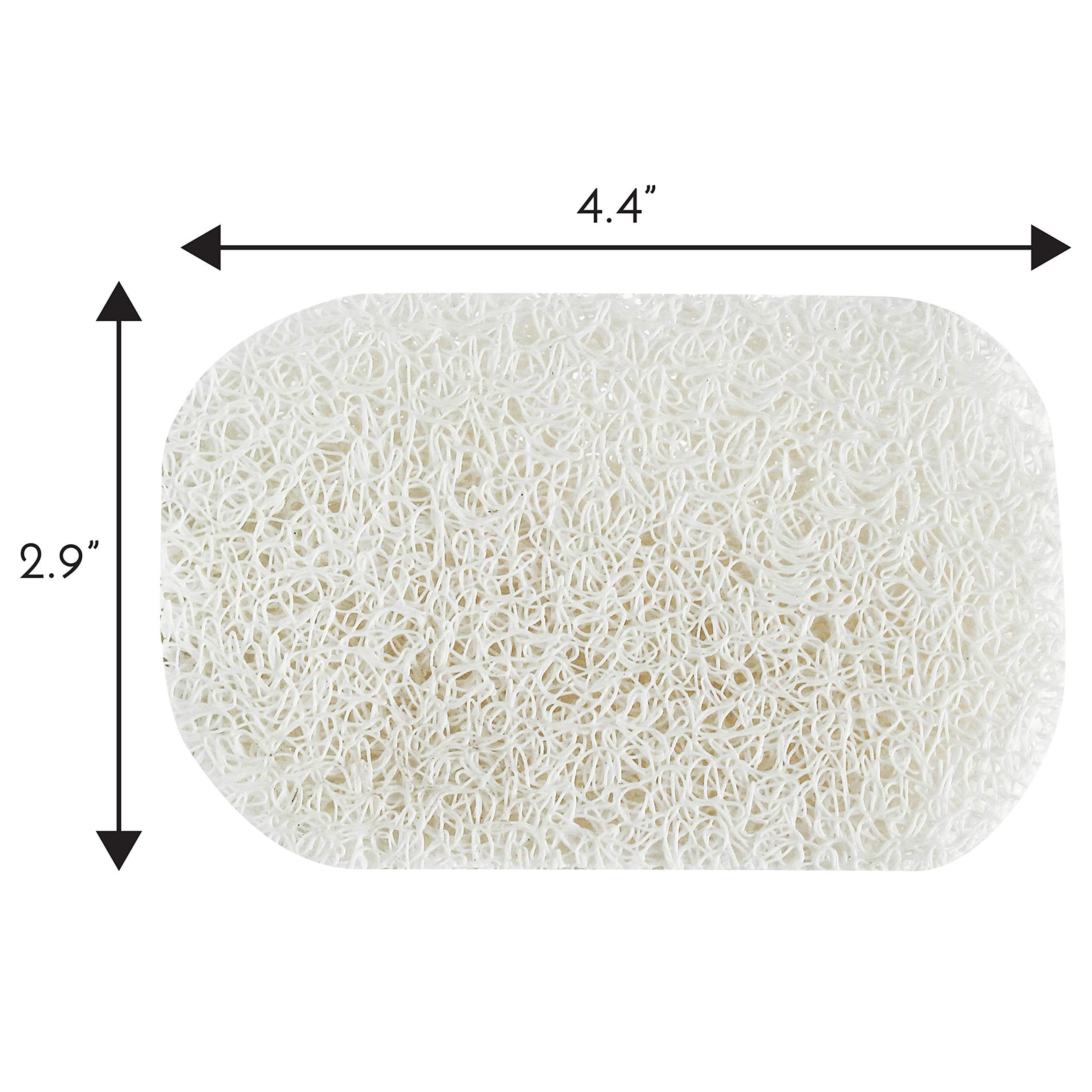 S&T INC. Bar Soap Holder for Kitchen, Bathroom, and Soap Dish, 6 Pack, White, 2.9 inches by 4.4 inches - Image 7