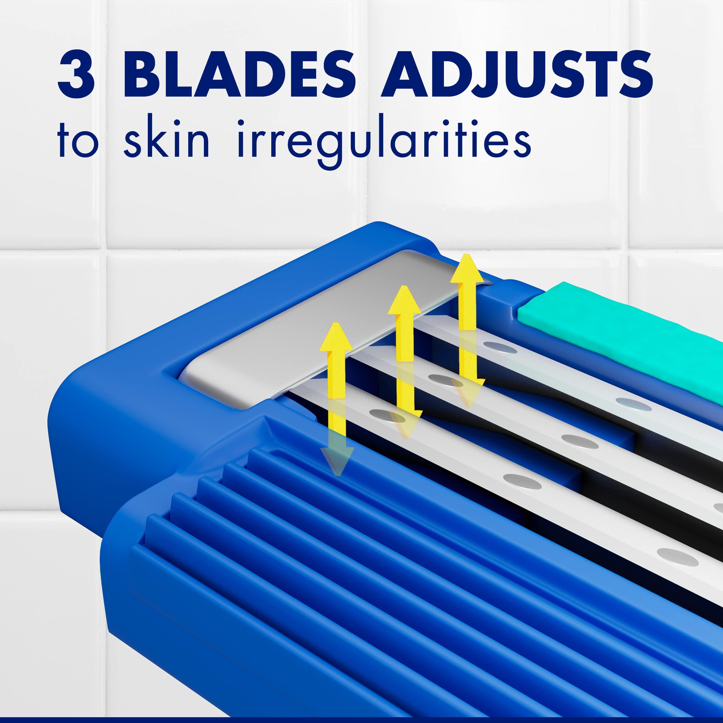 Gillette Sensor3 Simple Men's Disposable Razors, 8 Count - Image 4