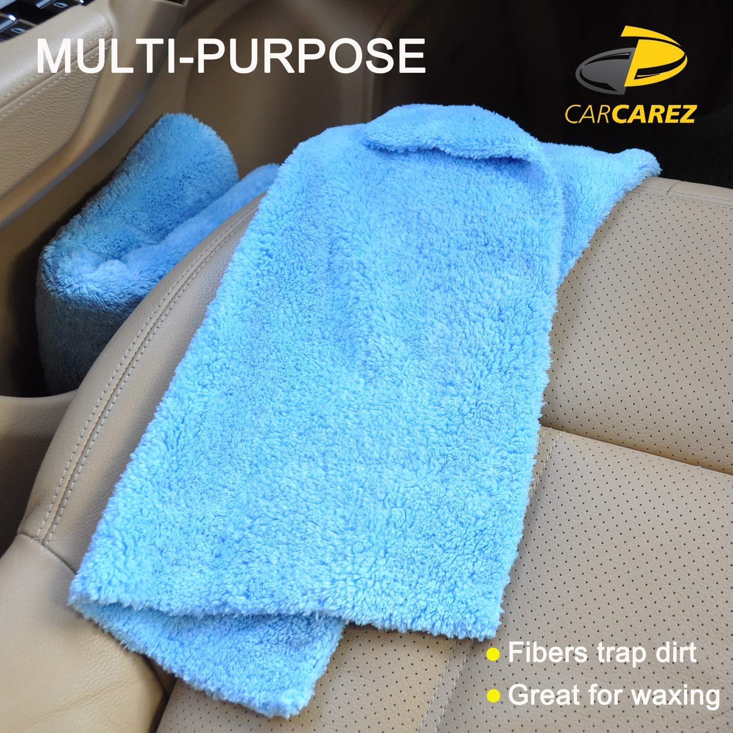 CARCAREZ Microfiber Towels for Cars, Car Drying Wash Detailing Buffing Polishing Towel with Plush Edgeless Microfiber Cloth, 450 GSM 16x16 in. Pack of 6 - Image 6