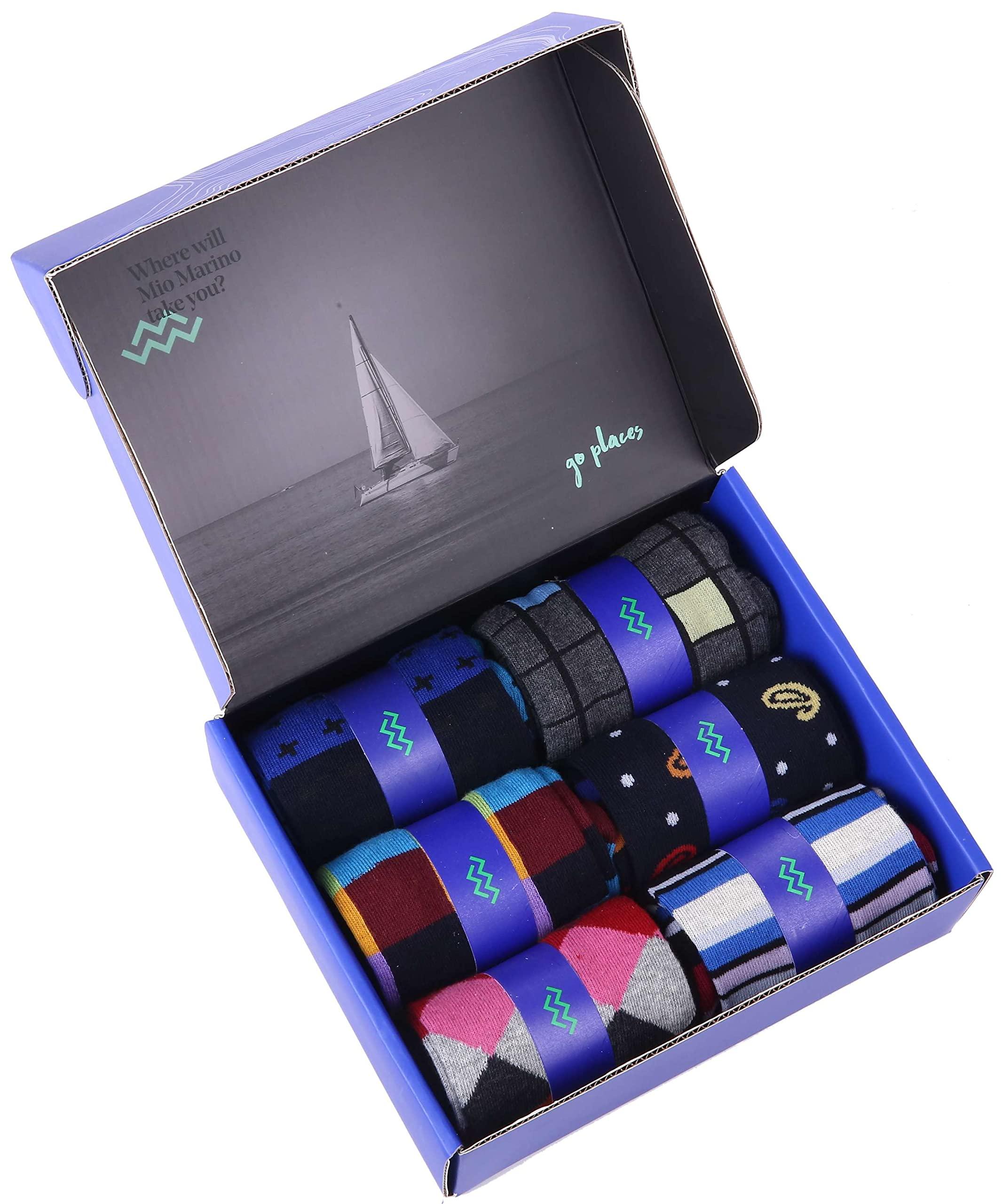 Marino Mens Dress Socks - Fun Colorful Socks for Men - Cotton Funky Socks - 6 Pack - Image 3