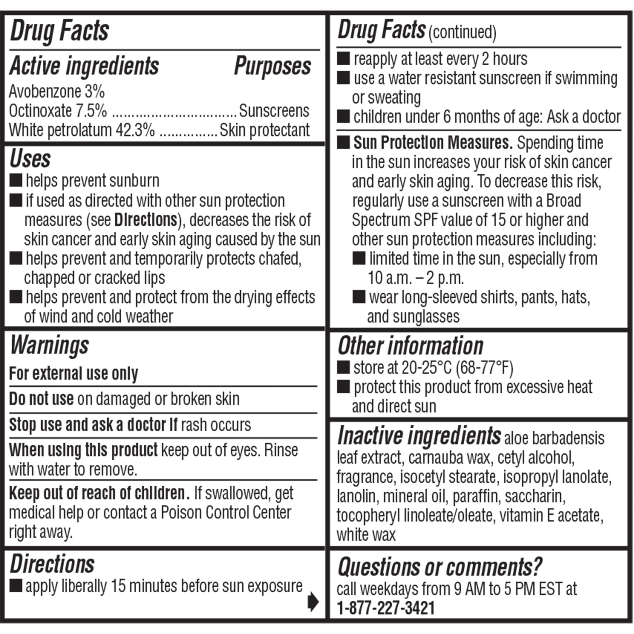 ChapStick Moisturizer Original Lip Balm Tubes, SPF 15 and Skin Protectant - 0.15 Oz, 3 Count (Pack of 1) - Image 9
