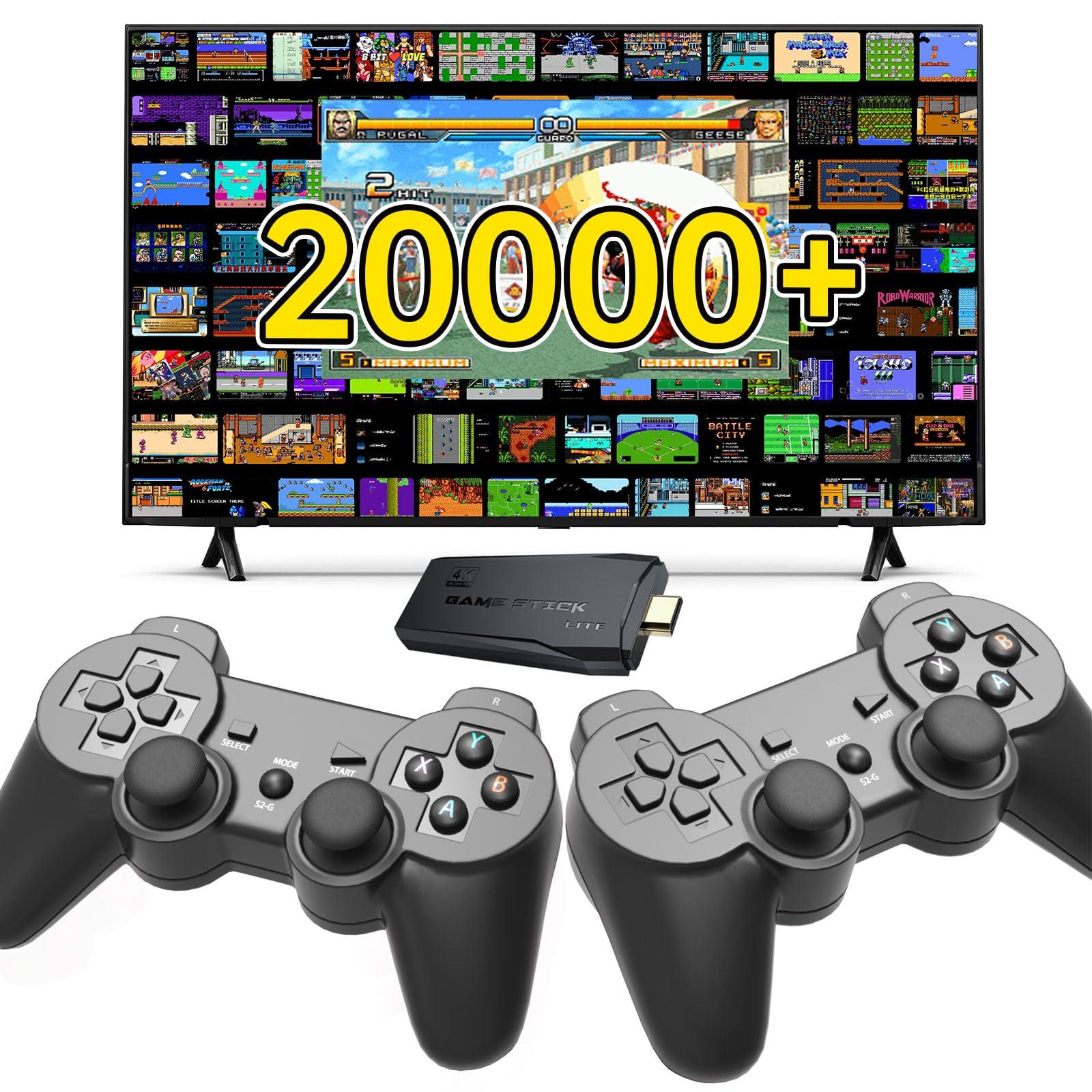 2025 Upgraded Game King:Retro Game Console,Retro Game Stick with 20,000+ Games,4k Hdmi Output Game Stick,TV-Connectable Game Stick Wireless Game Stick,Plug and Retro Play Video Games for TV