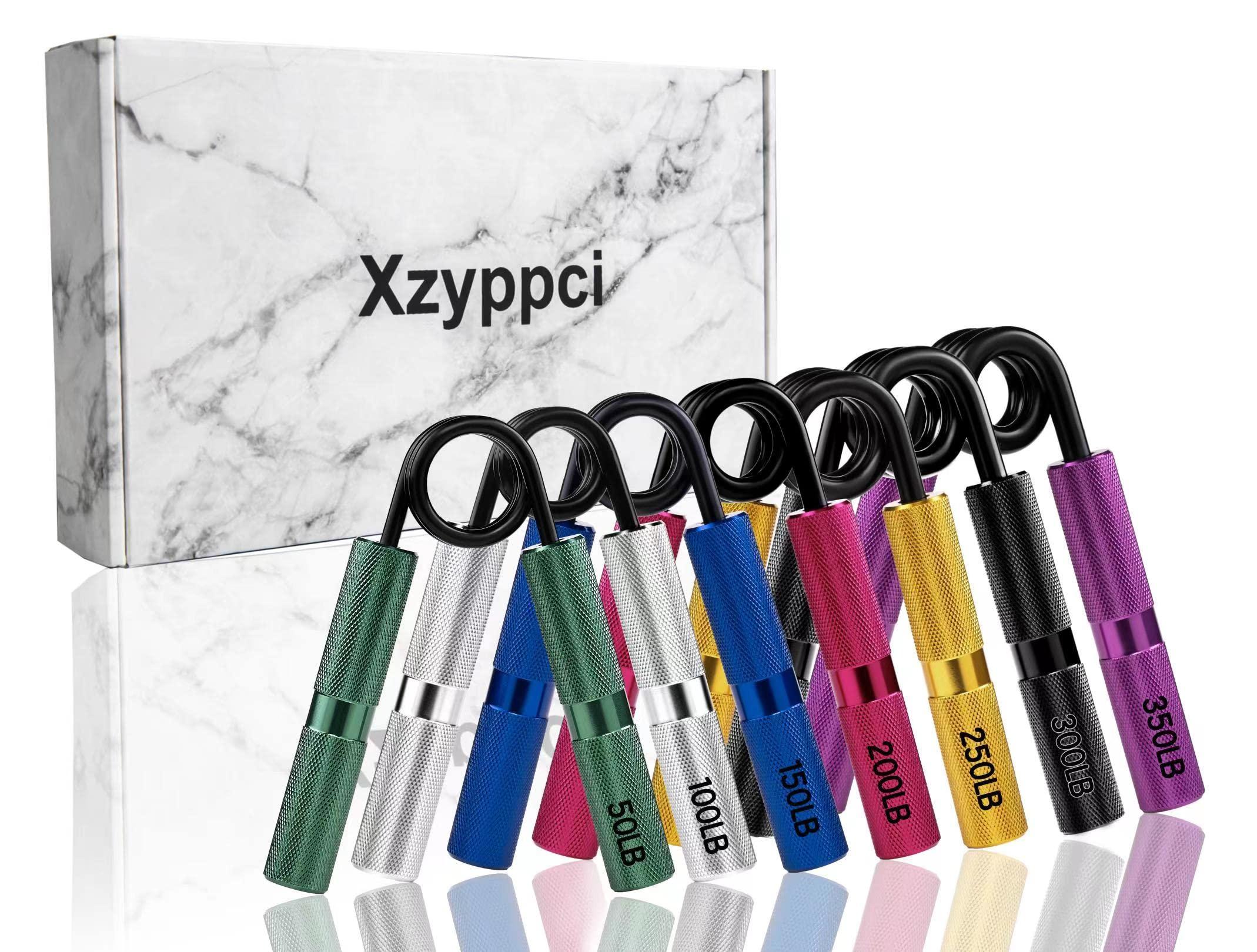 Xzyppci Hand Grip Strengthener Set,Heavy Grip Strengthener,Hand Grip Finger Strengthener Metal Wrist & Forearm Hand Exerciser kit