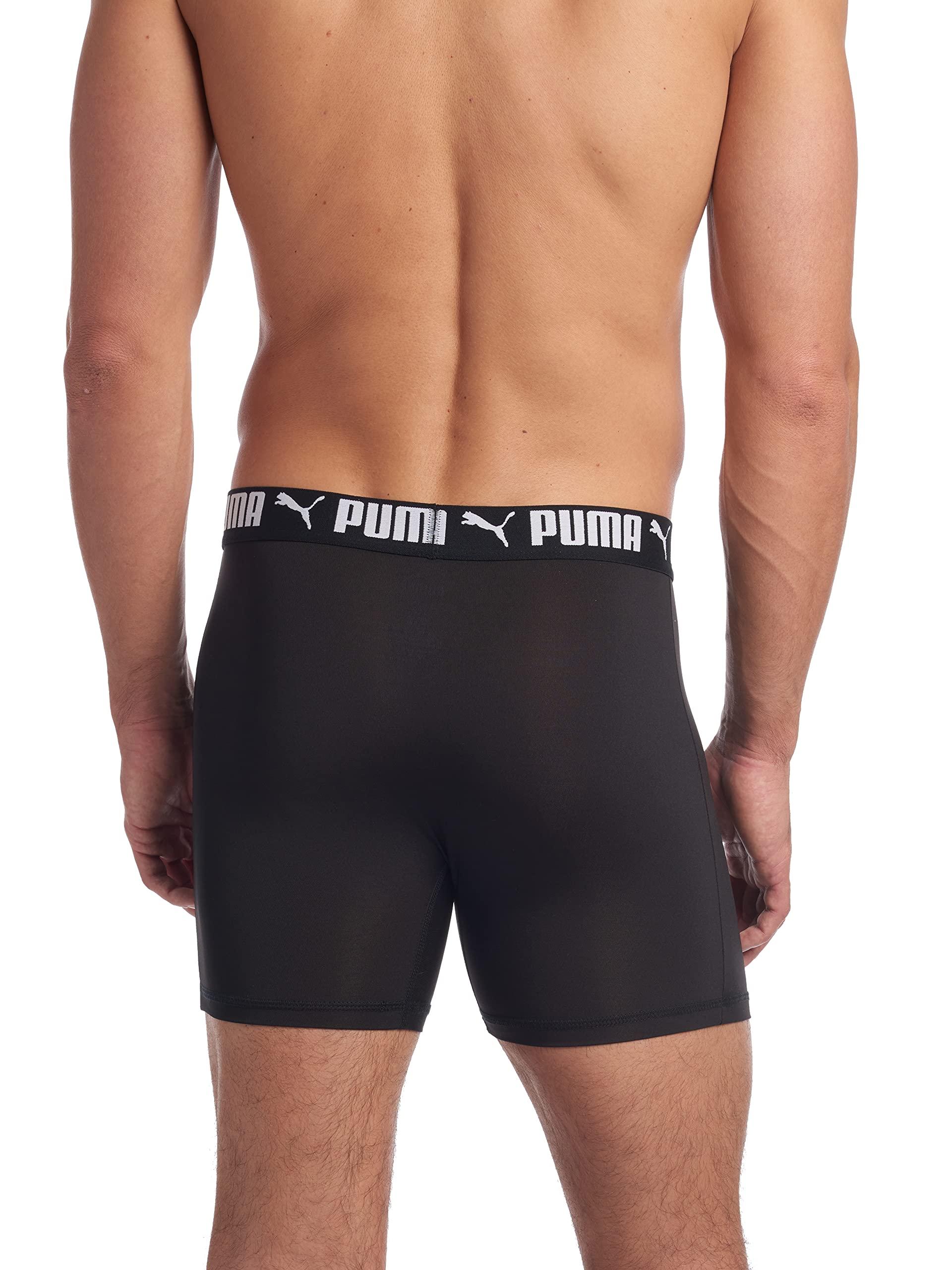 PUMA Men's 3 Pack Athletic Fit Boxer Briefs - Image 2