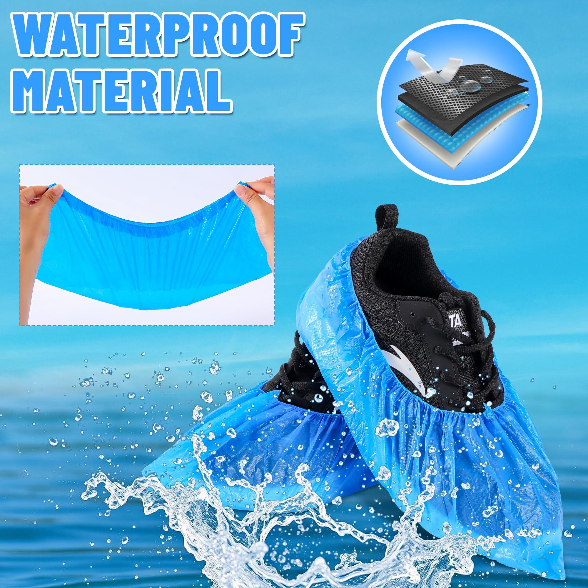 UML Brand Shoe Covers Disposable - 100 Pack - Booties for Shoes Covers - Indoor Waterproof Shoe Booties Disposable Non Slip - Fits Up To Size 11 US Men and 13 US Women - Image 6
