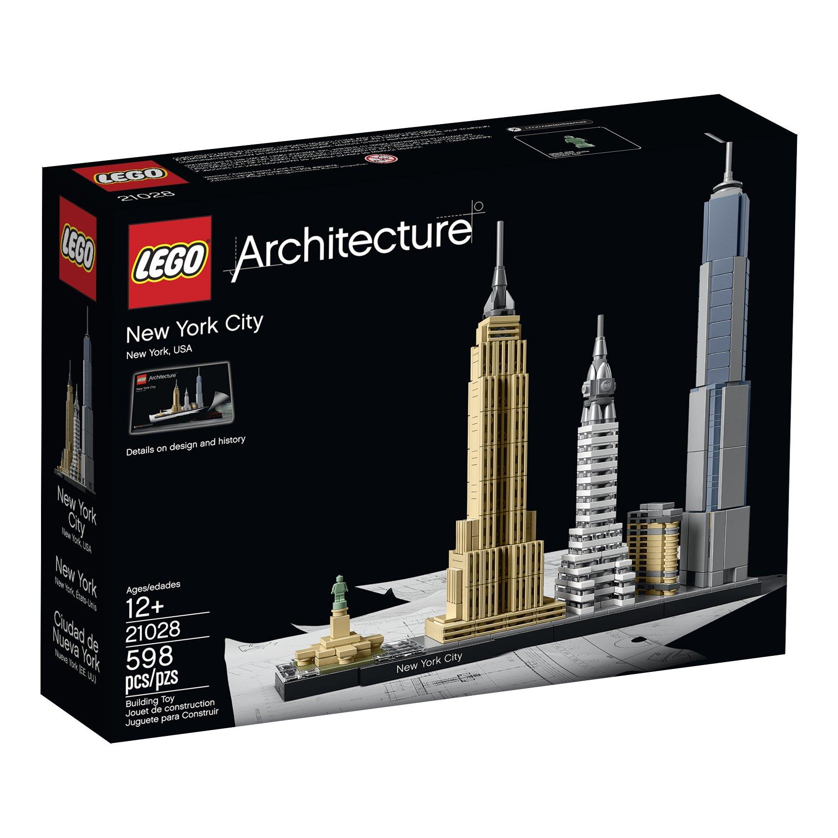 LEGO Architecture New York City 21028, Build It Yourself New York Skyline Model Kit for Adults and Kids (598 Pieces),Multicolor - Image 5