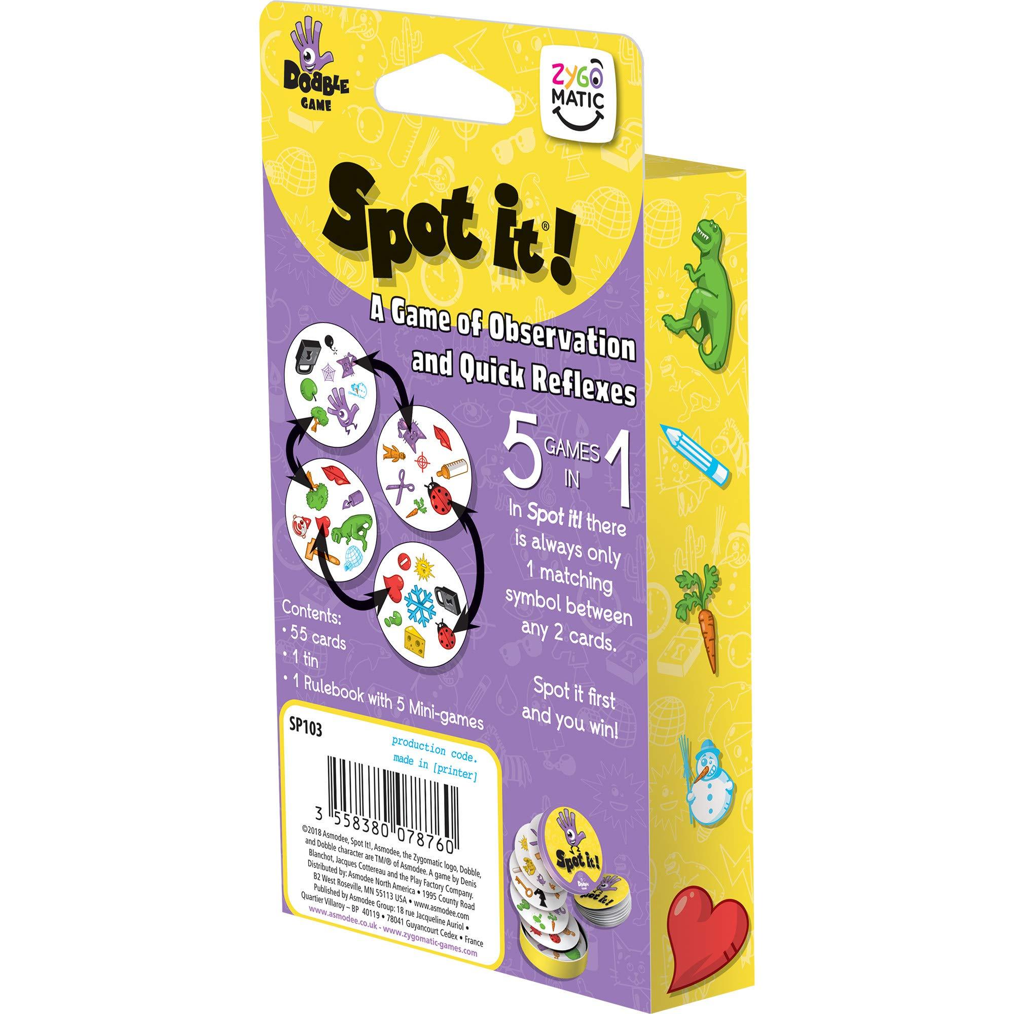 Zygomatic Spot It! Classic Card Game | Game for Kids | Age 6+ | 2 to 8 Players | Average Playtime 15 Minutes | Made - Image 3
