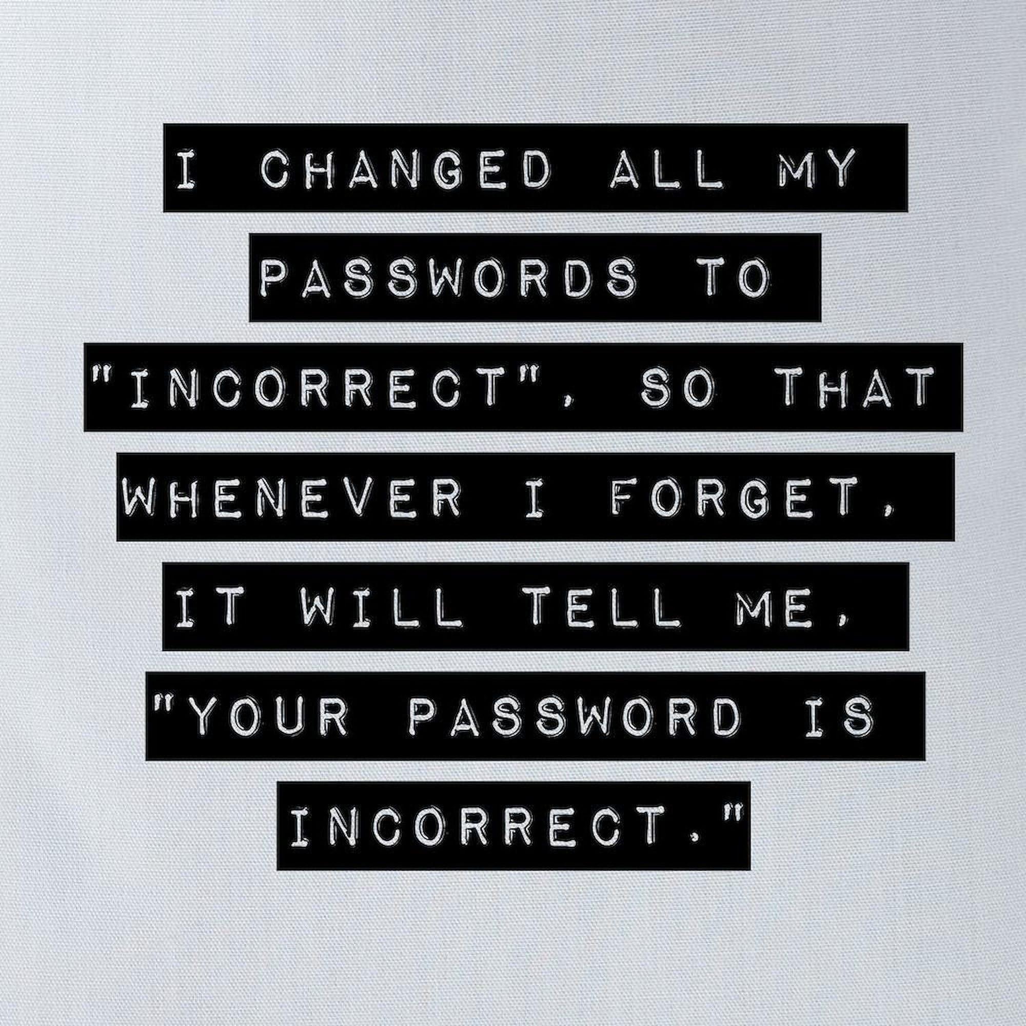 CafePress I Changed All My Passwords Polyester Tote Bag 16"x16" - Image 2