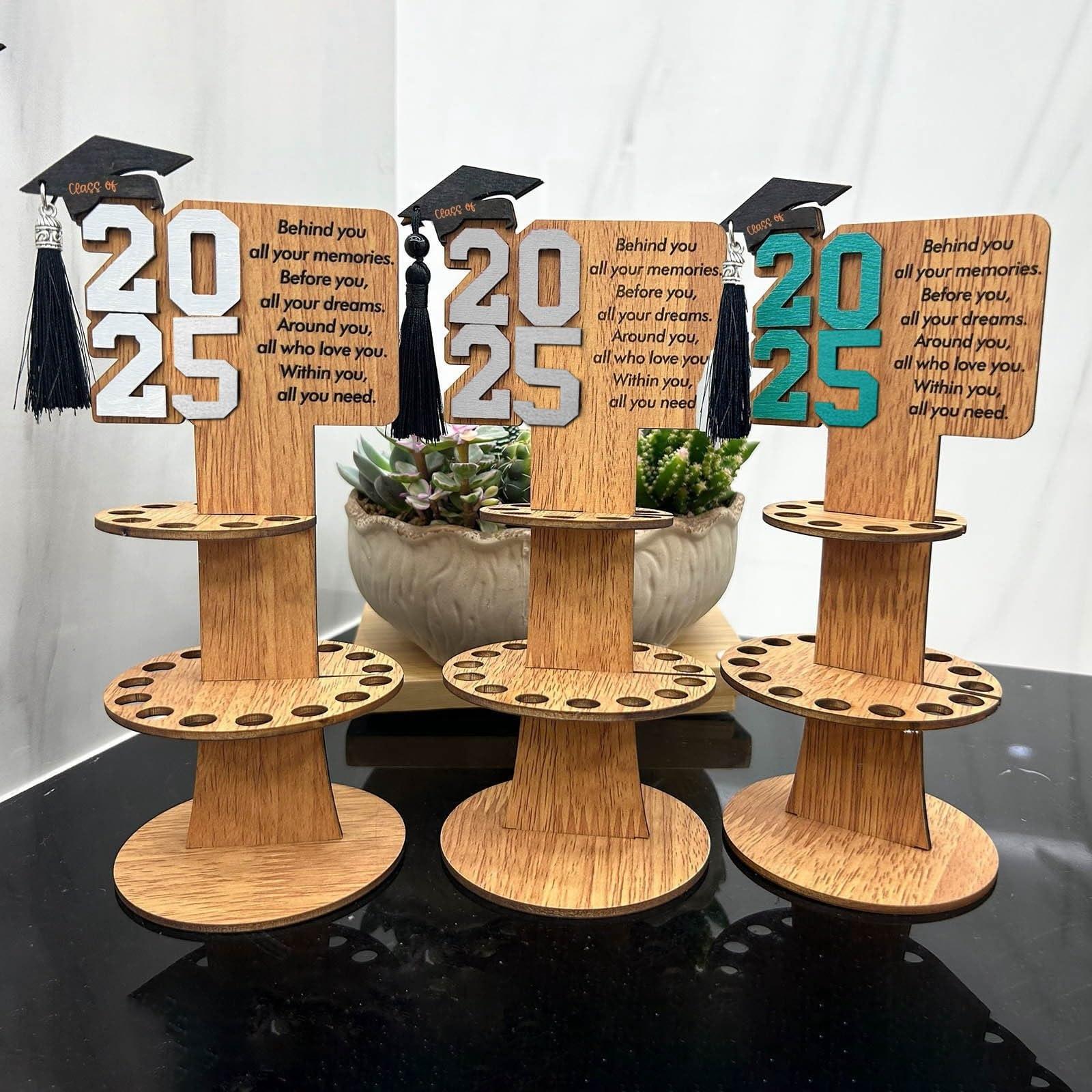 2025 Graduation Gifts - 2 Tier Graduation Cake Filled with Cash Money - Graduation Ornaments Funny Decorations Class Party Supplies Money Gift Ideas for Boys Girls High School College (1 Pcs) - Image 5