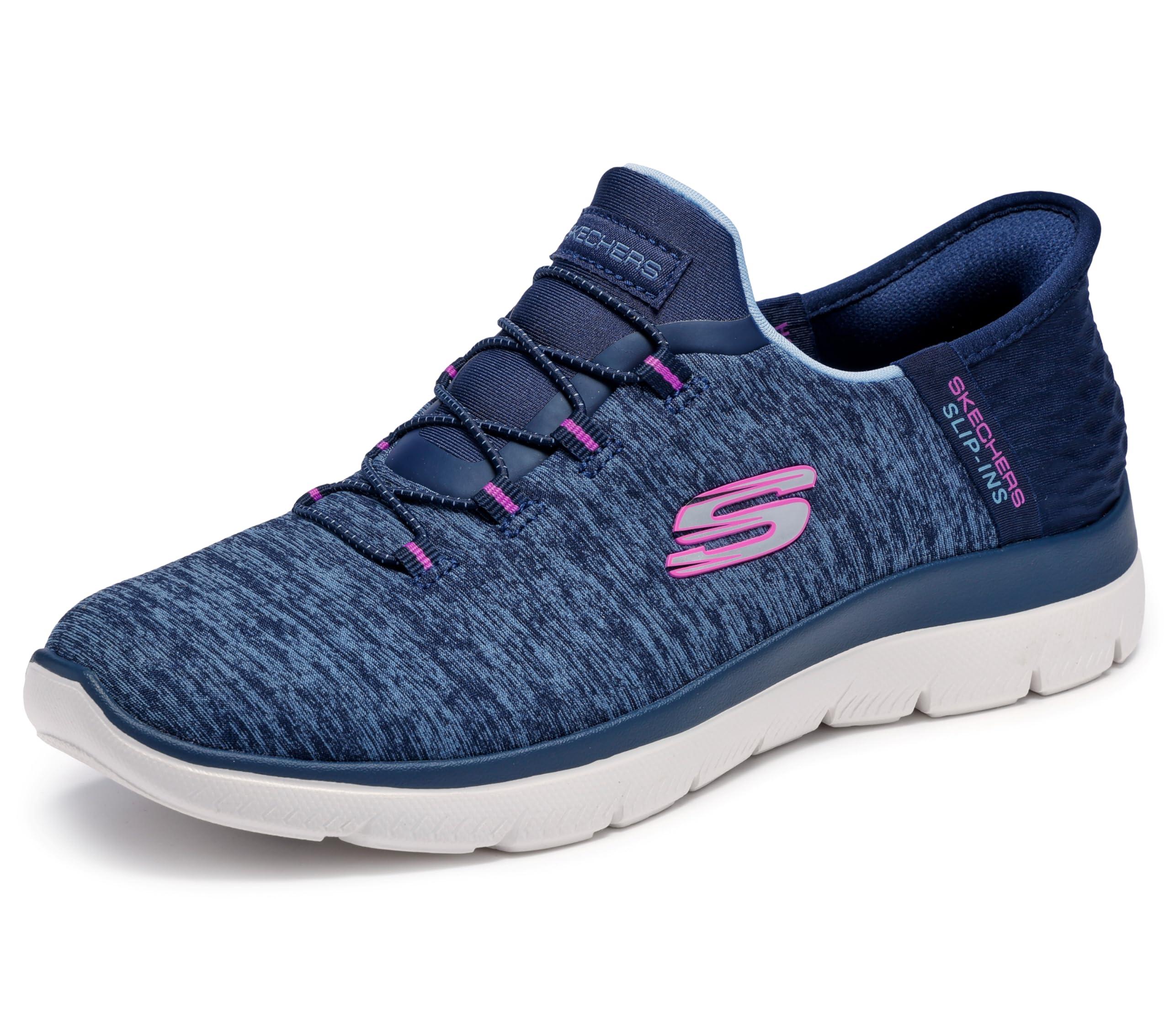 Skechers Women's Summits Hands-Free Slip-Ins – Memory Foam Insole, Heel Pillow, Vegan Materials Sneakers