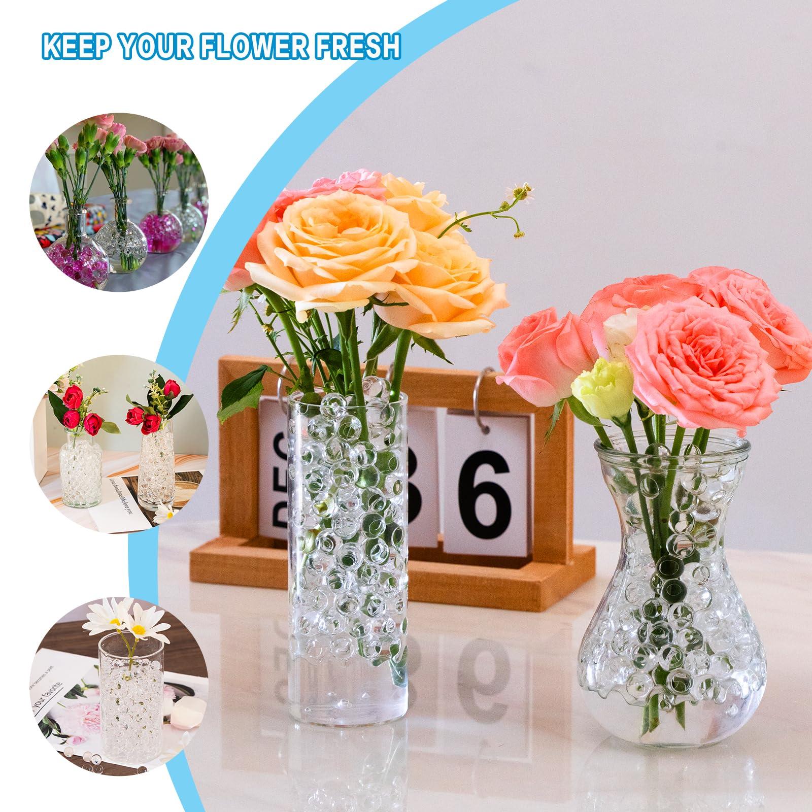 ORIKASO 150,000 Pieces Clear Vase Filler Beads for Vase Filling Decoration, Floating Candles Centerpiece, Wedding Centerpiece, Floral Arrangement Decor, Soilless Planting. Only for Adult Use - Image 4