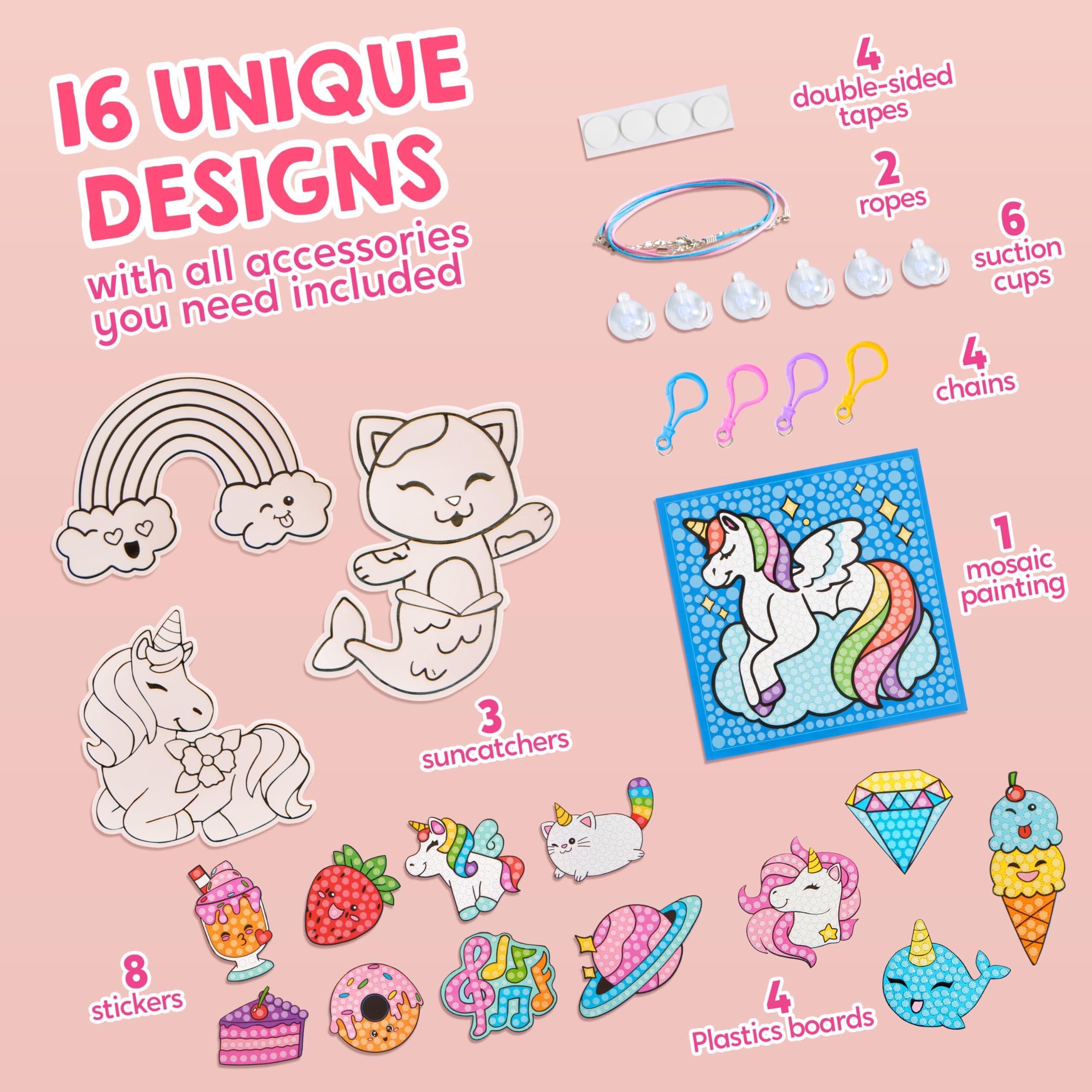 Klever Kits 16 Projects Gem Painting, Kids Diamond Gem Painting Kit with 5D Gem, Arts and Crafts for Girls Ages 6-12, Gem Craft Activities Kits, Premium Art Gift Ideas for Girls Ages 6, 7, 8+ - Image 3