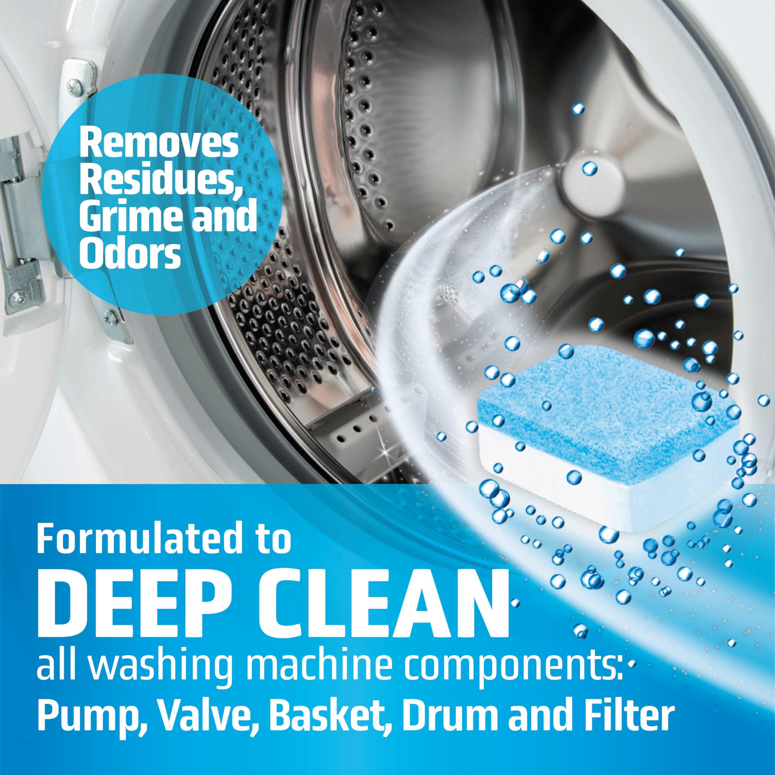MIGHTY CLEAN Washing Machine Cleaner Tablets 24 Pack - 1 Year Supply, Septic Safe Washing Machine Cleaning Tablets, Washer Cleaner Tablet, Works with All Washers Including HE - Image 3