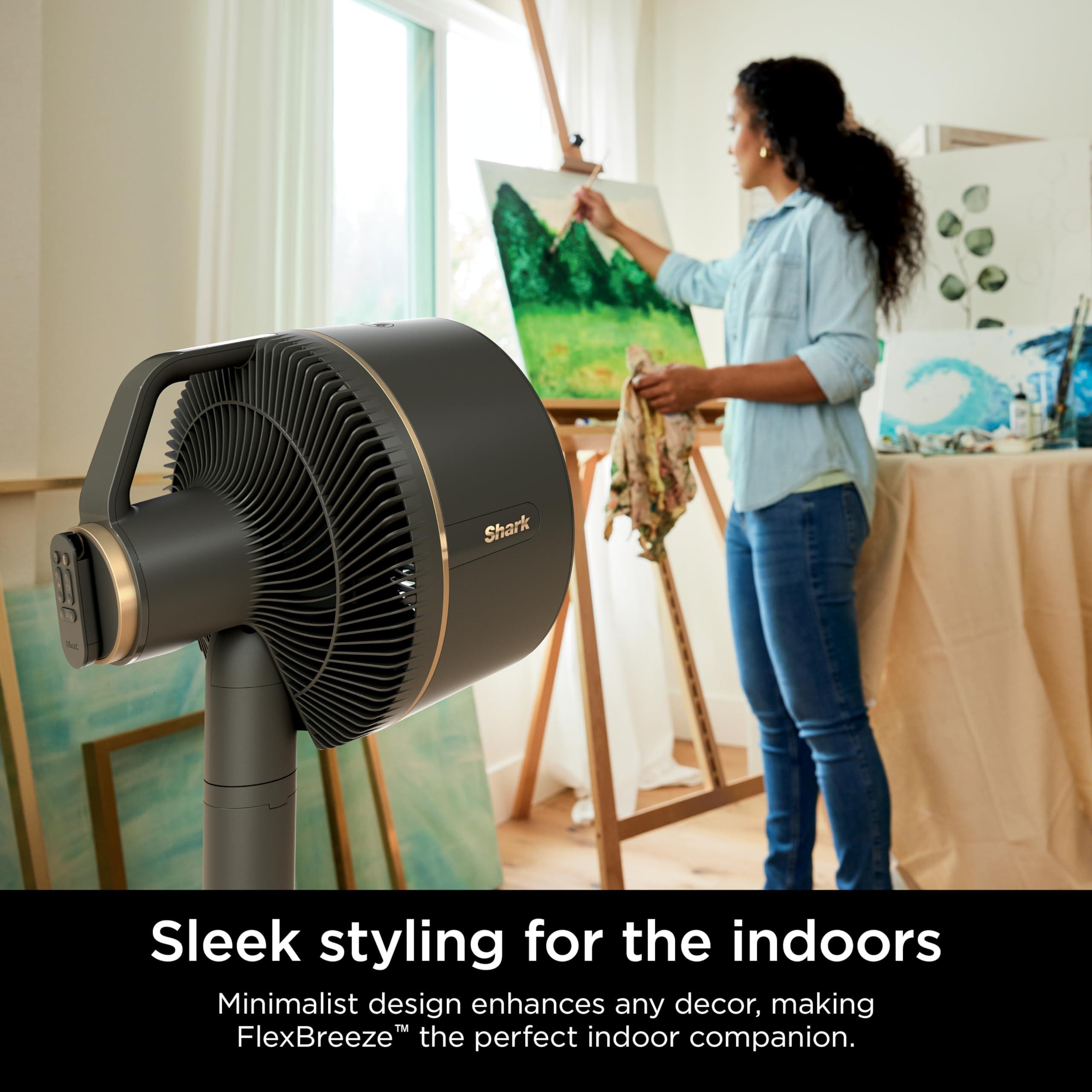 Shark FlexBreeze Fan - Indoor & outdoor oscillating fan, pedestal & tabletop, corded & cordless portable fan with outdoor InstaCool misting attachment - FA222 - Image 6