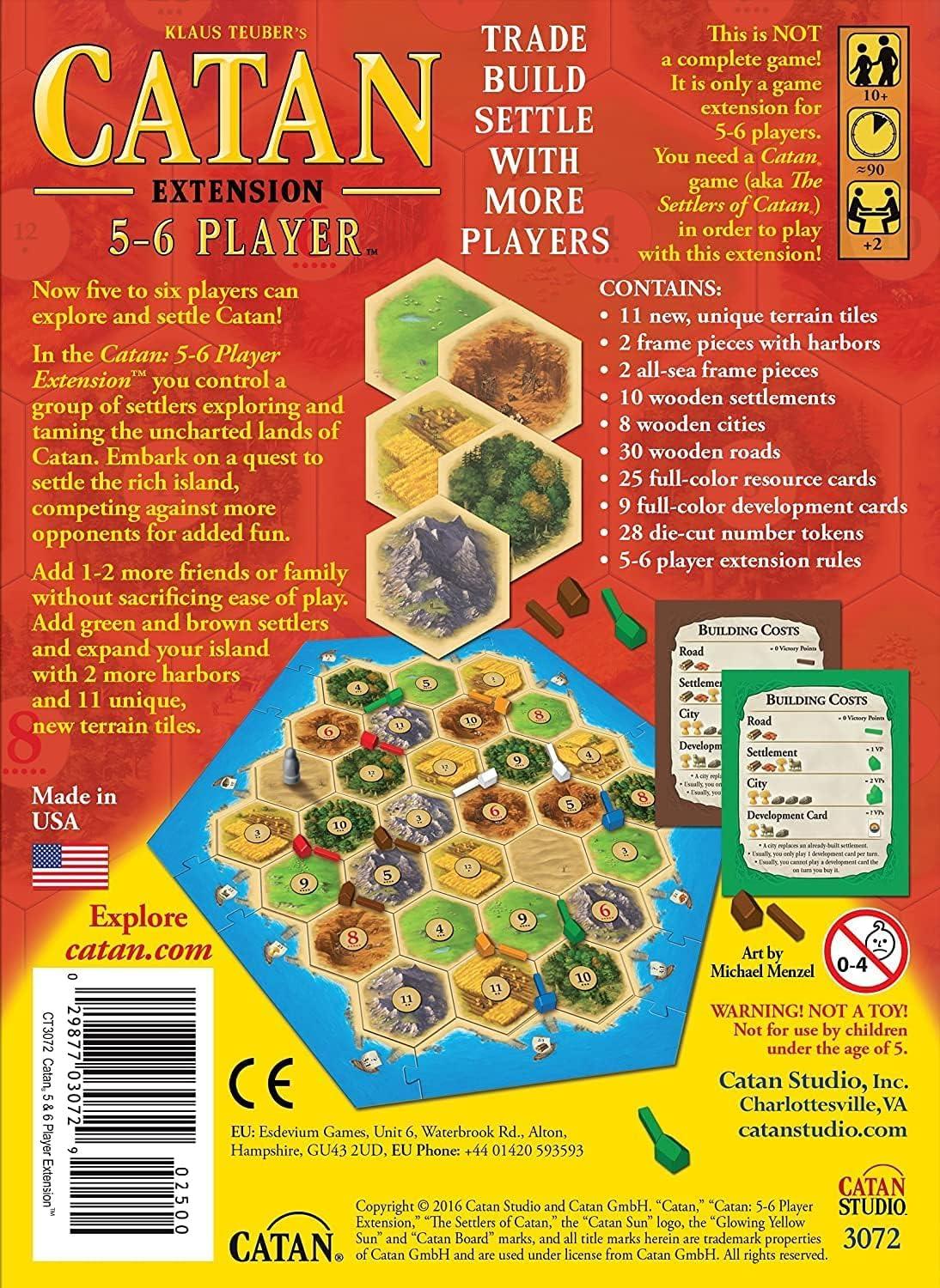 CATAN Board Game Extension Allowing a Total of 5 to 6 Players for The CATAN Board Game | Family Board Game | Board Game for Adults and Family | Adventure Board Game | Made by Catan Studio - Image 3