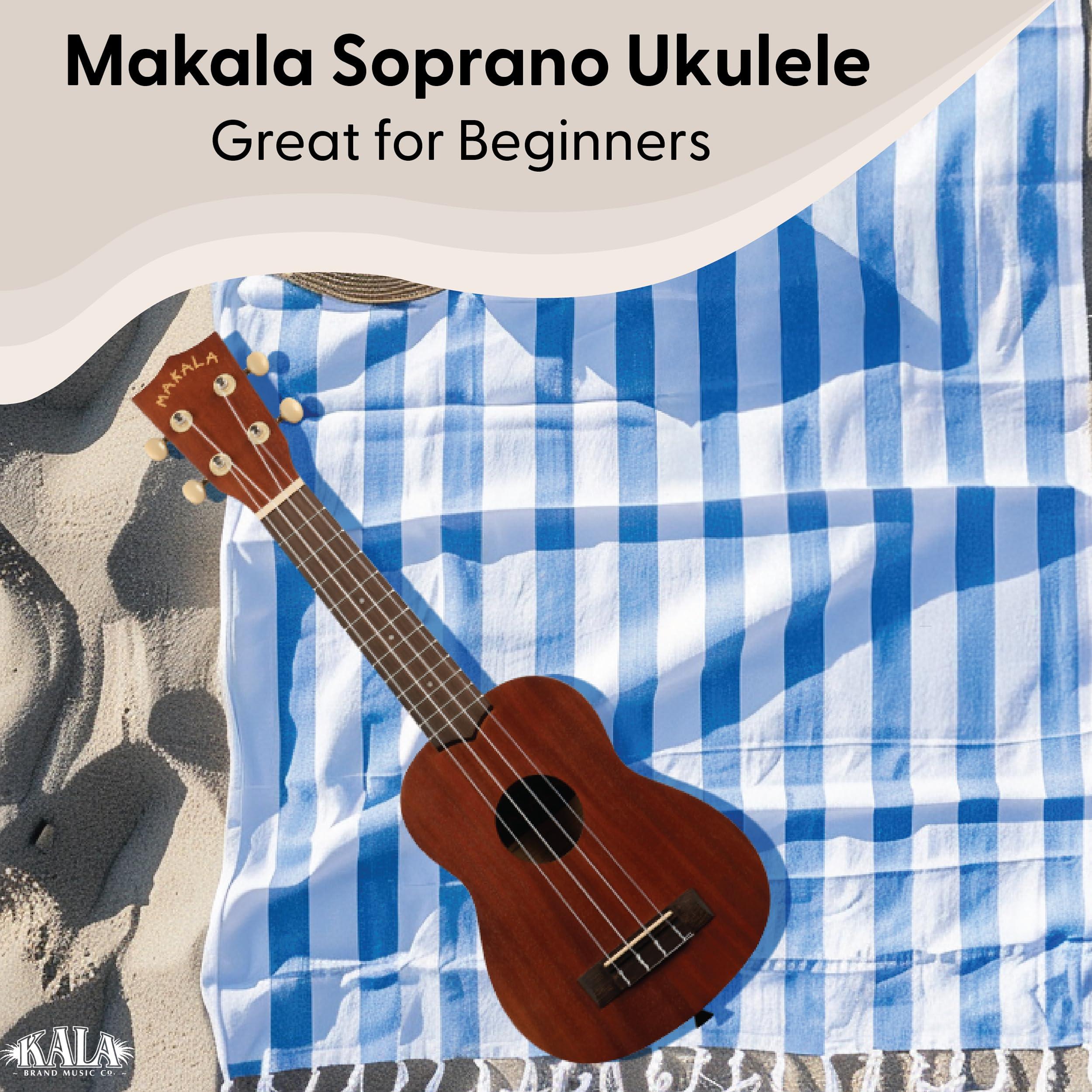 Kala Makala Classic 21 Inch Ukulele - Entry Level with Vintage Look, 12 Nickel Frets, and Excellent Sound for Beginners, Classrooms - Soprano - Image 2