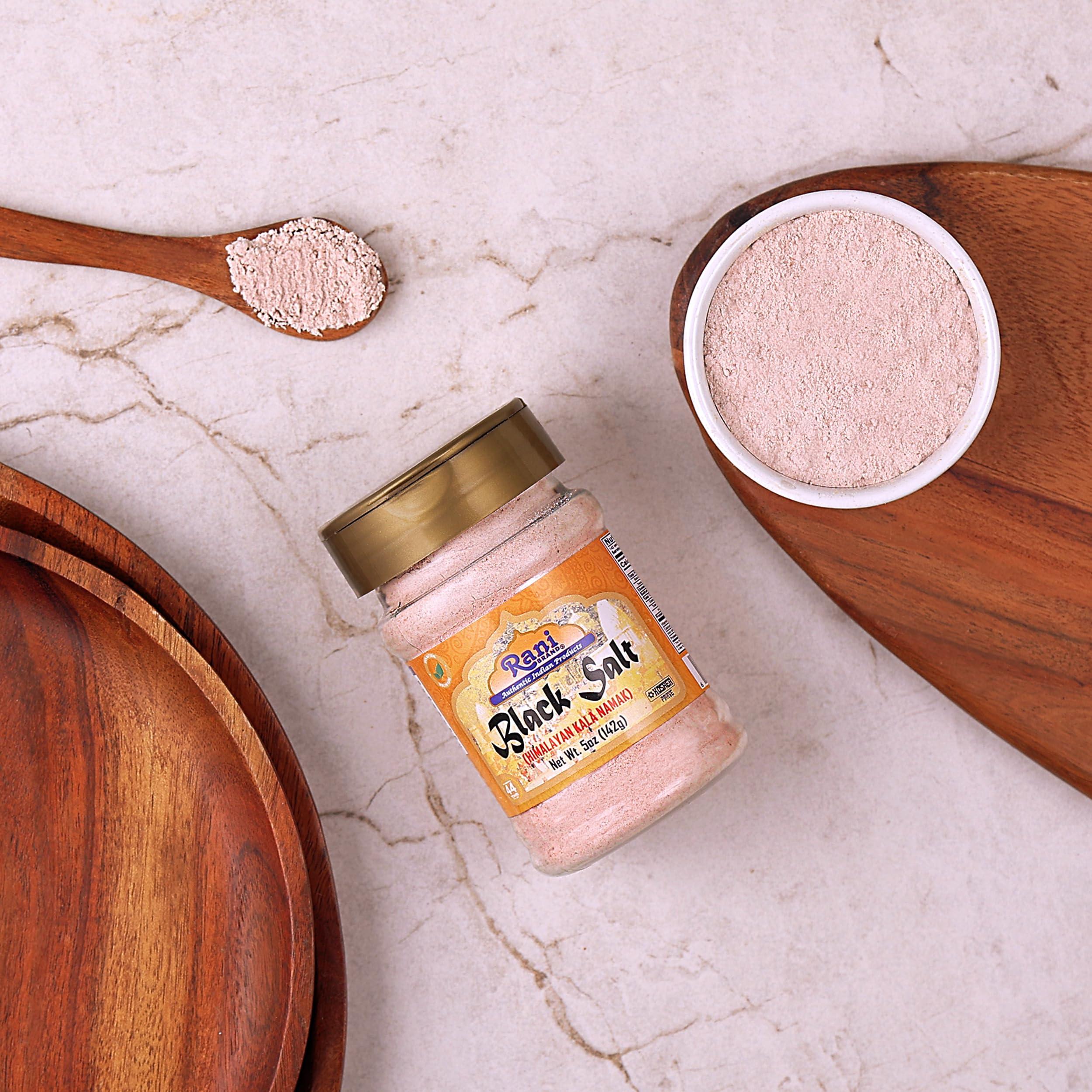 Rani Black Salt Powder (Kala Namak) Mineral 5oz (142g) PET Jar ~ Unrefined, Pure and Natural | Vegan | Gluten Friendly | NON-GMO | Indian Origin | Perfect for Tofu Scramble - Image 4