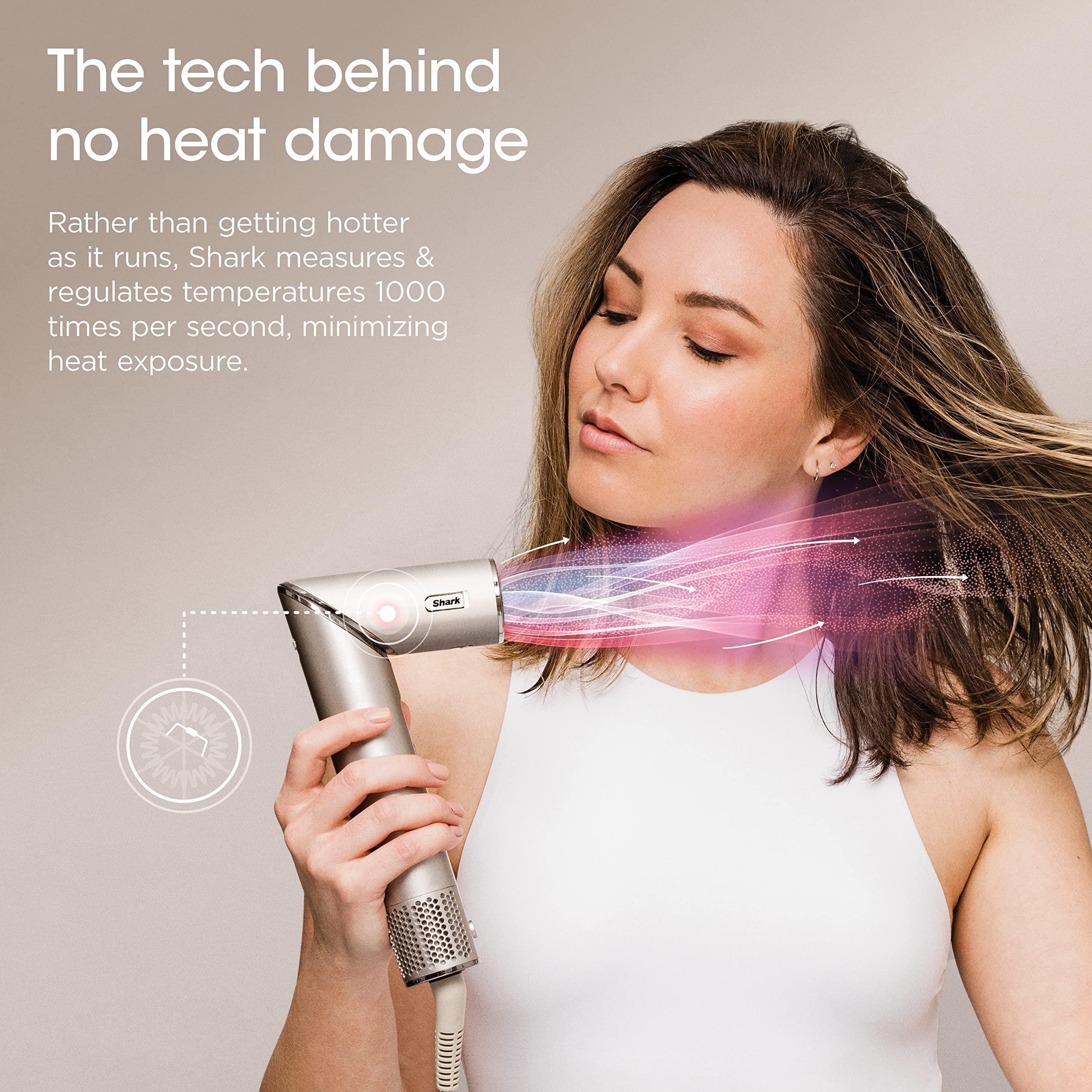 Shark HD435 FlexStyle Air Styling & Drying System, Powerful Hair Blow Dryer & Multi-Styler with Auto-Wrap Curlers, Curl-Defining Diffuser, Oval Brush, & Concentrator Attachment, Stone - Image 3