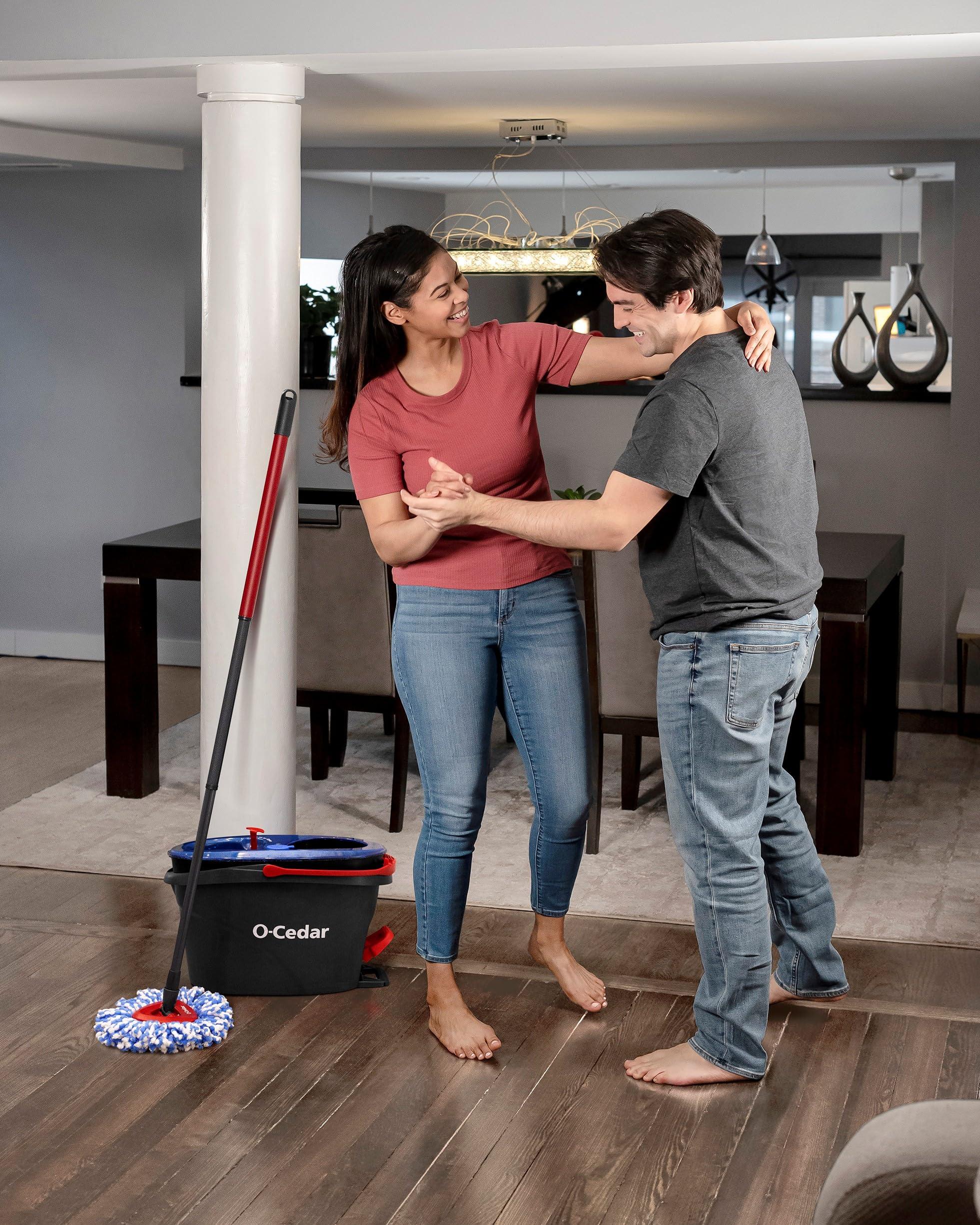 O-Cedar RinseClean Spin Mop & Bucket System | Clean with Clean Water | Removes 99% of Bacteria - Image 16