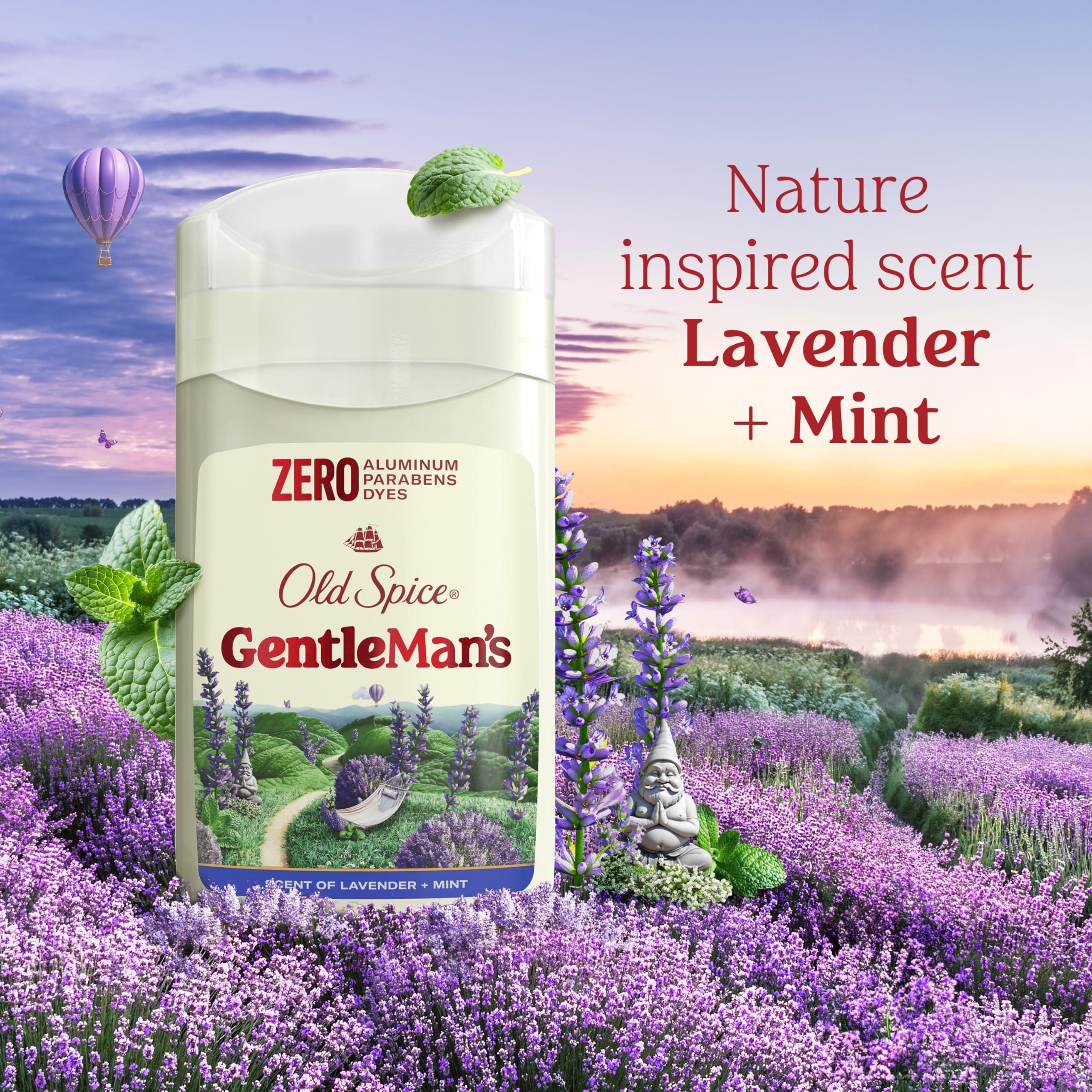 Old Spice GentleMan's Aluminum Free Dry Feel Deodorant for Men, 24/7 Lasting Freshness, Gentle on Skin with Skin Conditioners, Lavender + Mint Scent, 3.0 oz (Pack of 3) - Image 7