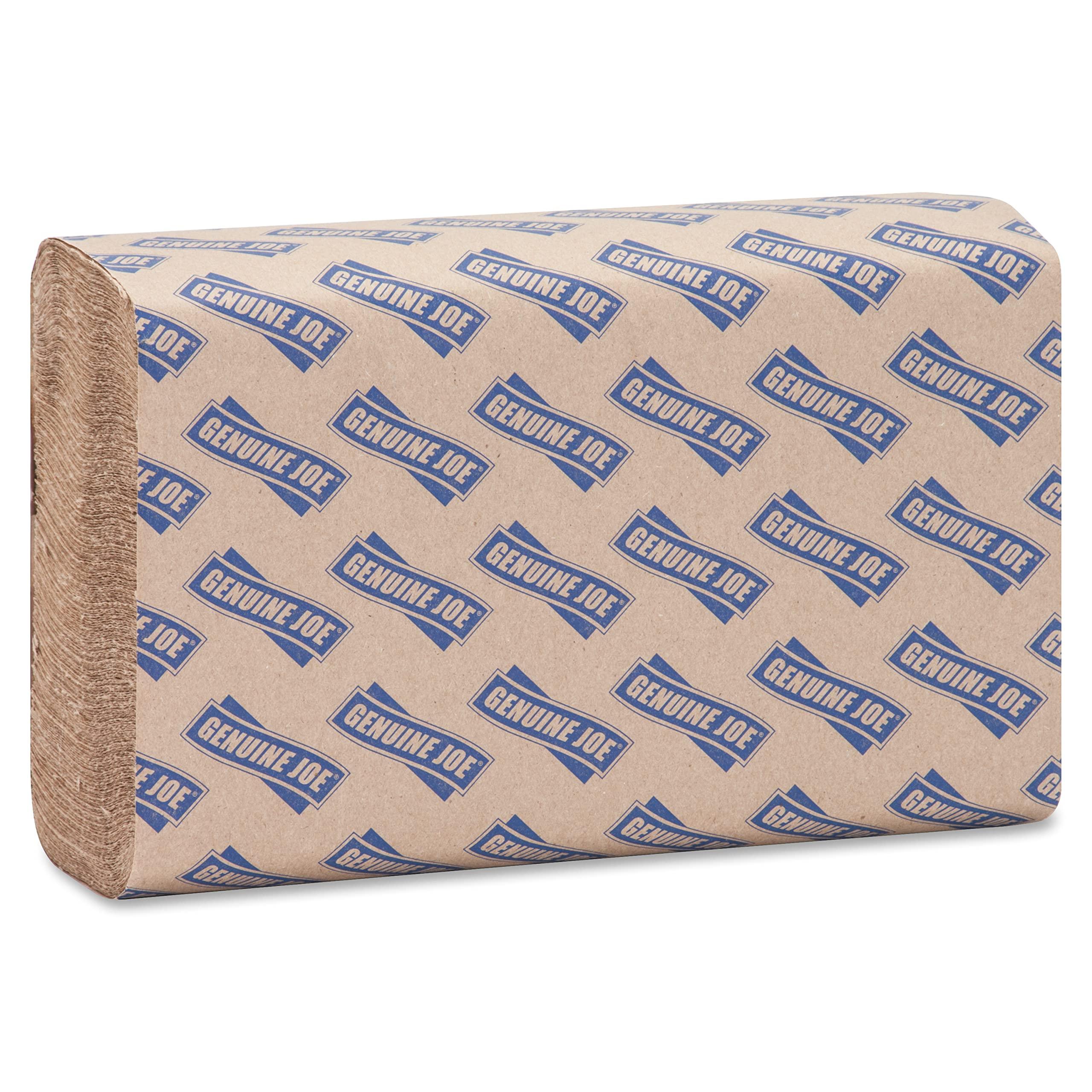Genuine Joe GJO21040 Multifold Natural Towels, 9.25" x 9.40",Packaging may vary, Pack of 4000 - Image 5