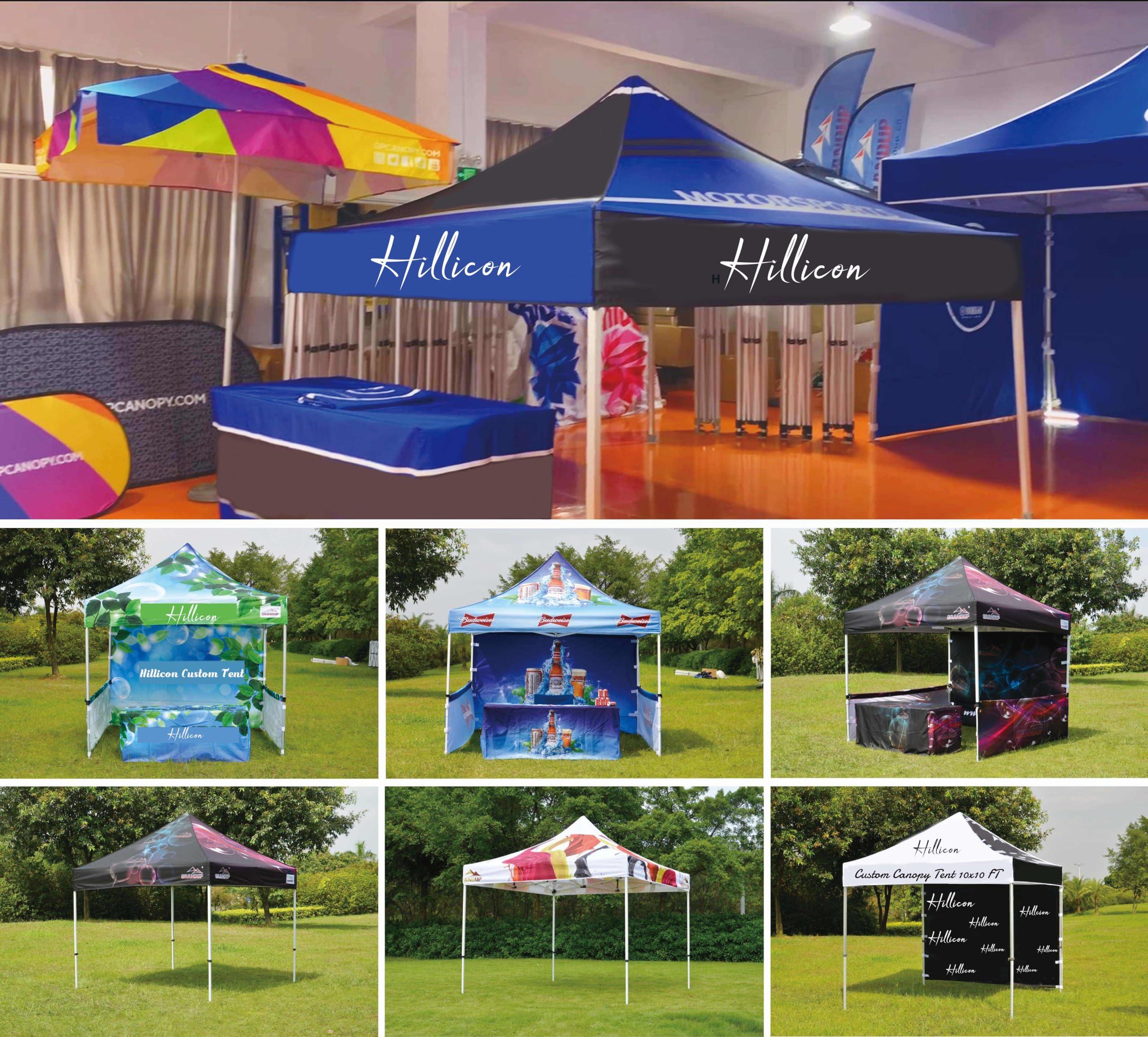 Custom Canopy Tent 10x10 with Logo, Personalized Pop Up Canopy Tent Outdoor Events Business, Nano-Grade Water Repellent Heavy Duty (Customized Configuration - Image 7