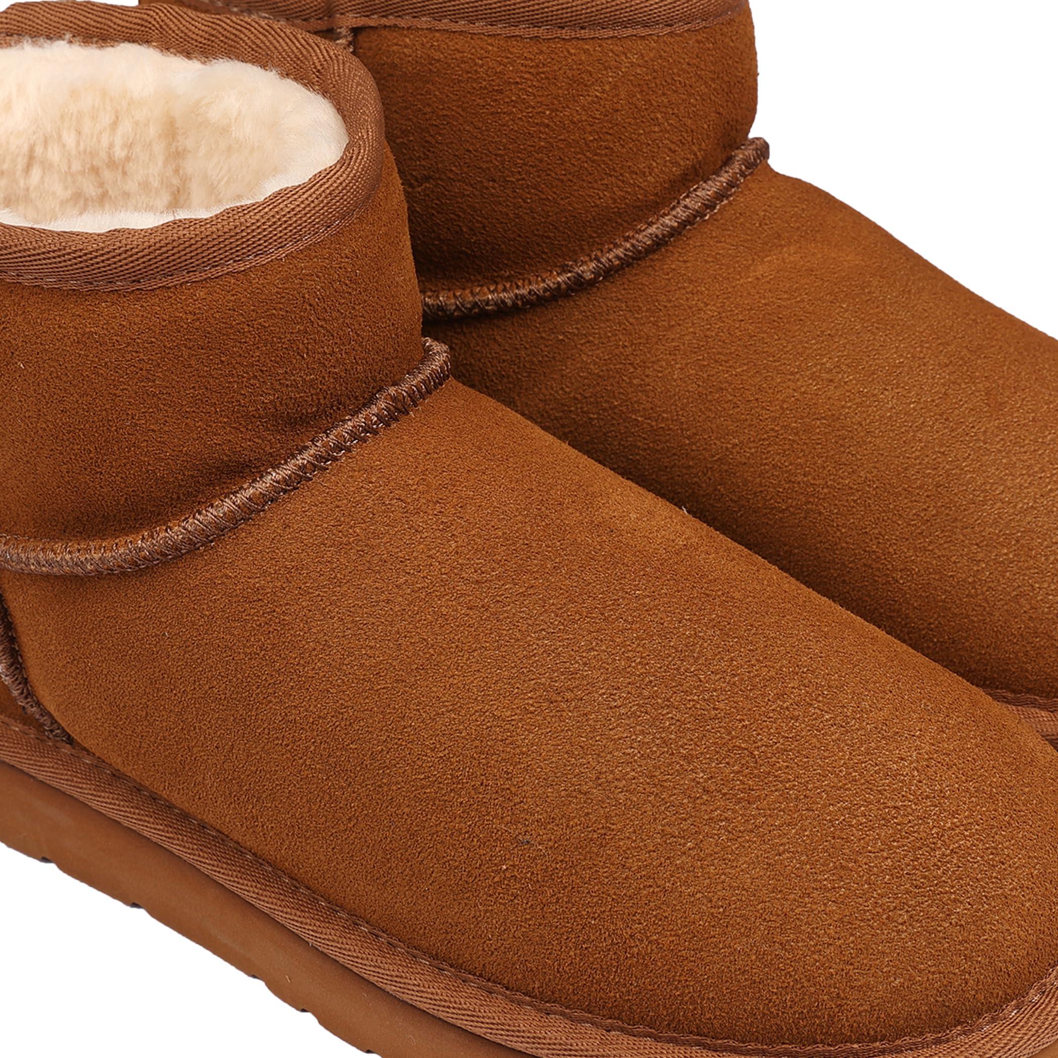 Lamo Kora Short Boots for Women -Chic Water resistant Suede Ankle Boots, Ortholite Foam Footbed with Removable Australian Sheepskin, NeverWet Stain Protection - Winter Footwear - Image 8