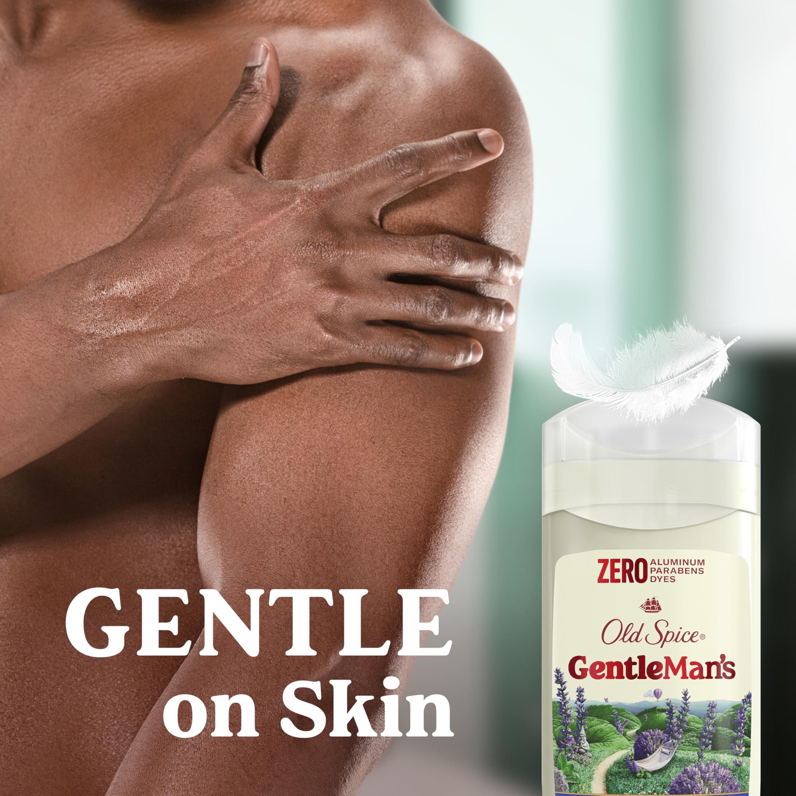 Old Spice GentleMan's Aluminum Free Dry Feel Deodorant for Men, 24/7 Lasting Freshness, Gentle on Skin with Skin Conditioners, Lavender + Mint Scent, 3.0 oz (Pack of 3) - Image 6