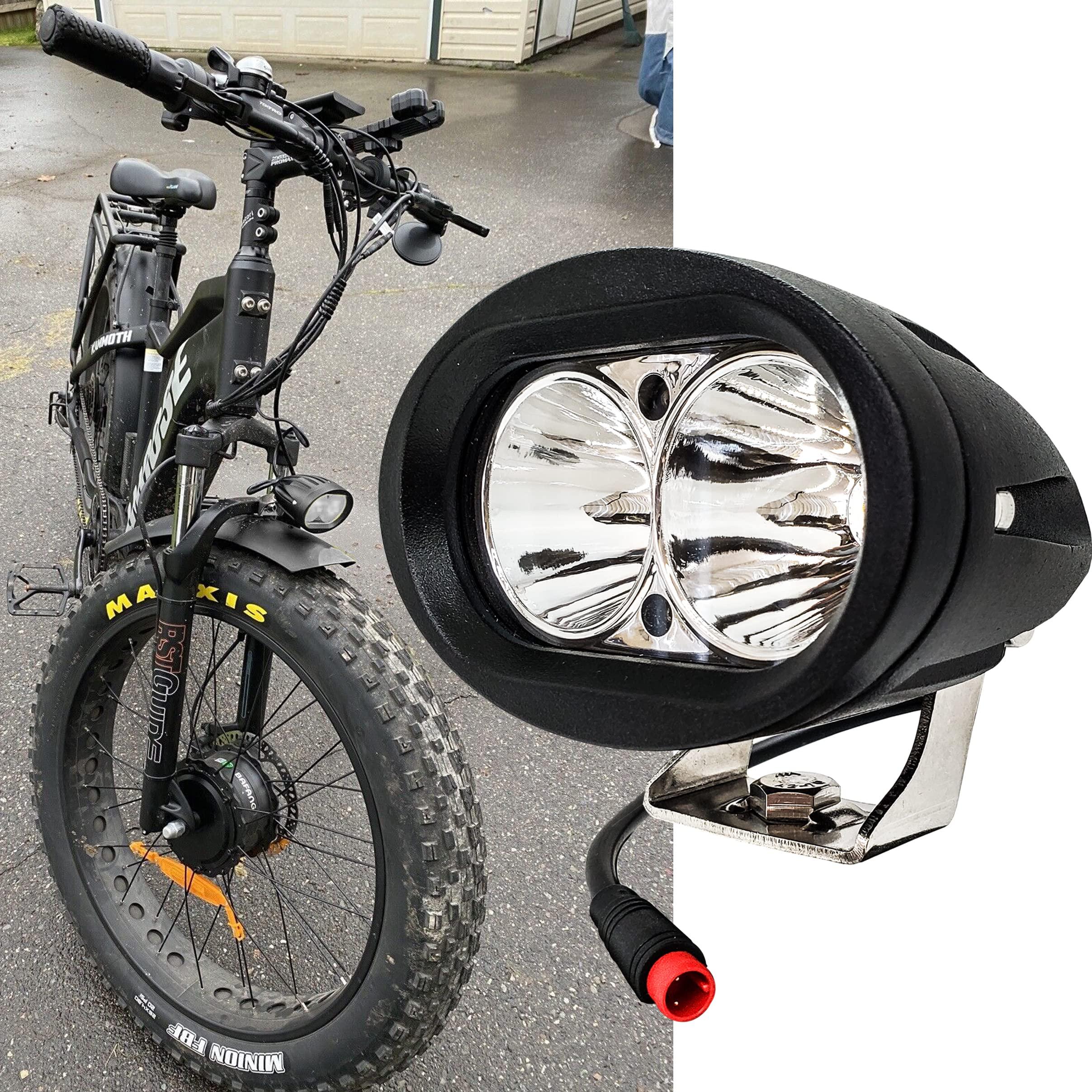 OZ-USA E-bike White LED Headlight High Output 6000K Compatible with Vamoose Mammoth Rad Power Bikes RadMini RadRover RadExpand RadRunner - Image 4
