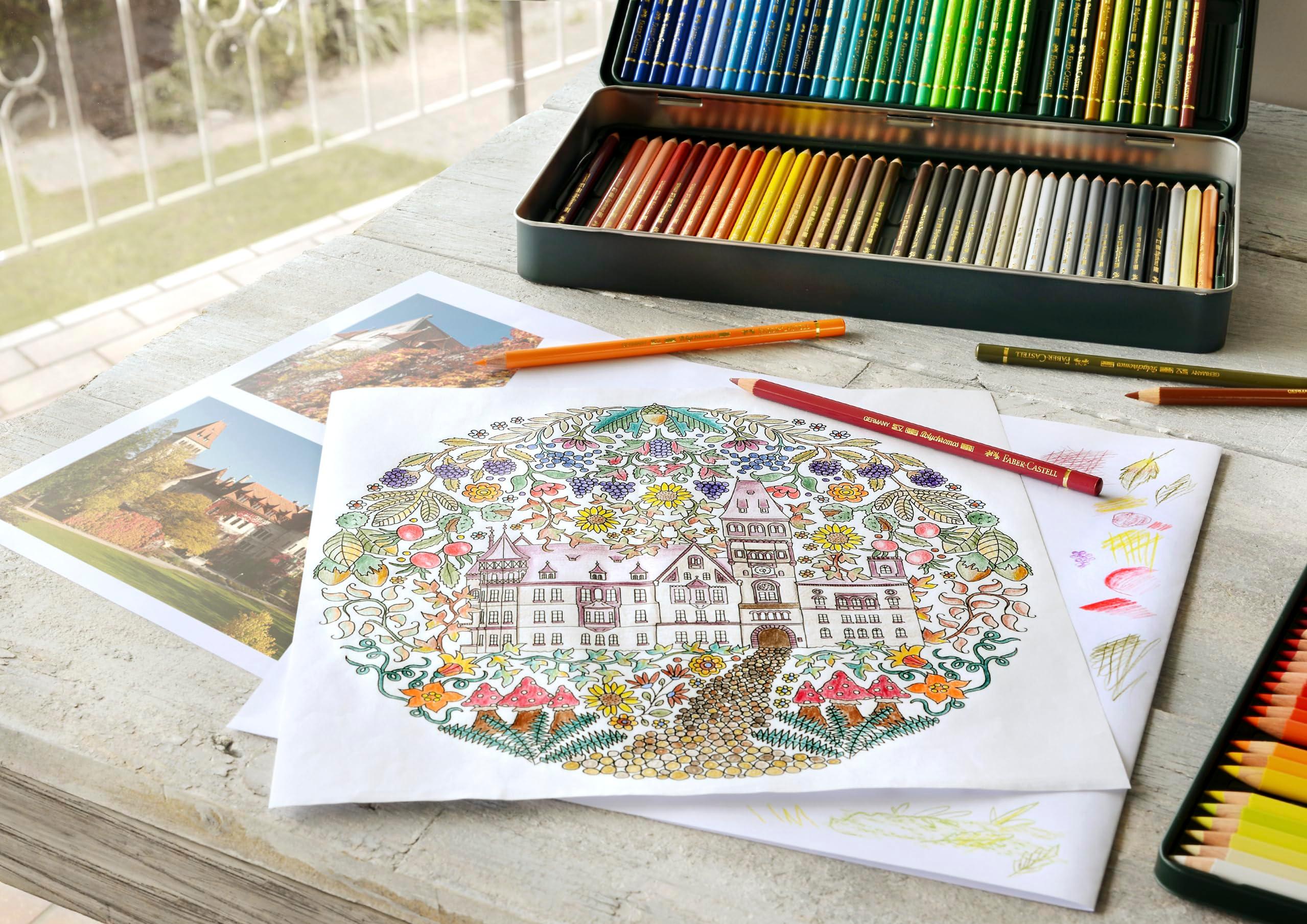 Faber-Castell Polychromos Artists' Color Pencils - Tin of 120 Colors - Premium Quality Artist Pencils - Image 2