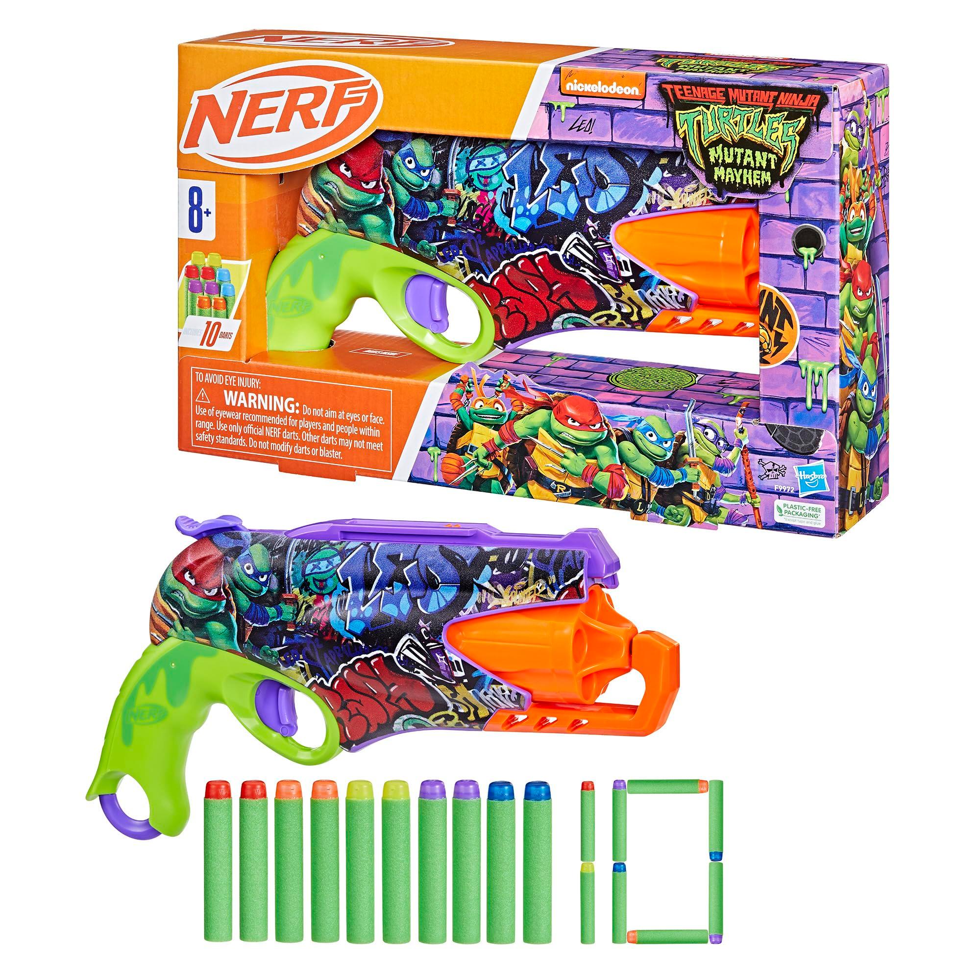 Nerf Teenage Mutant Ninja Turtles Blaster, 10 Elite Darts, Toy Foam Blasters, Ages 8 and Up - Image 11
