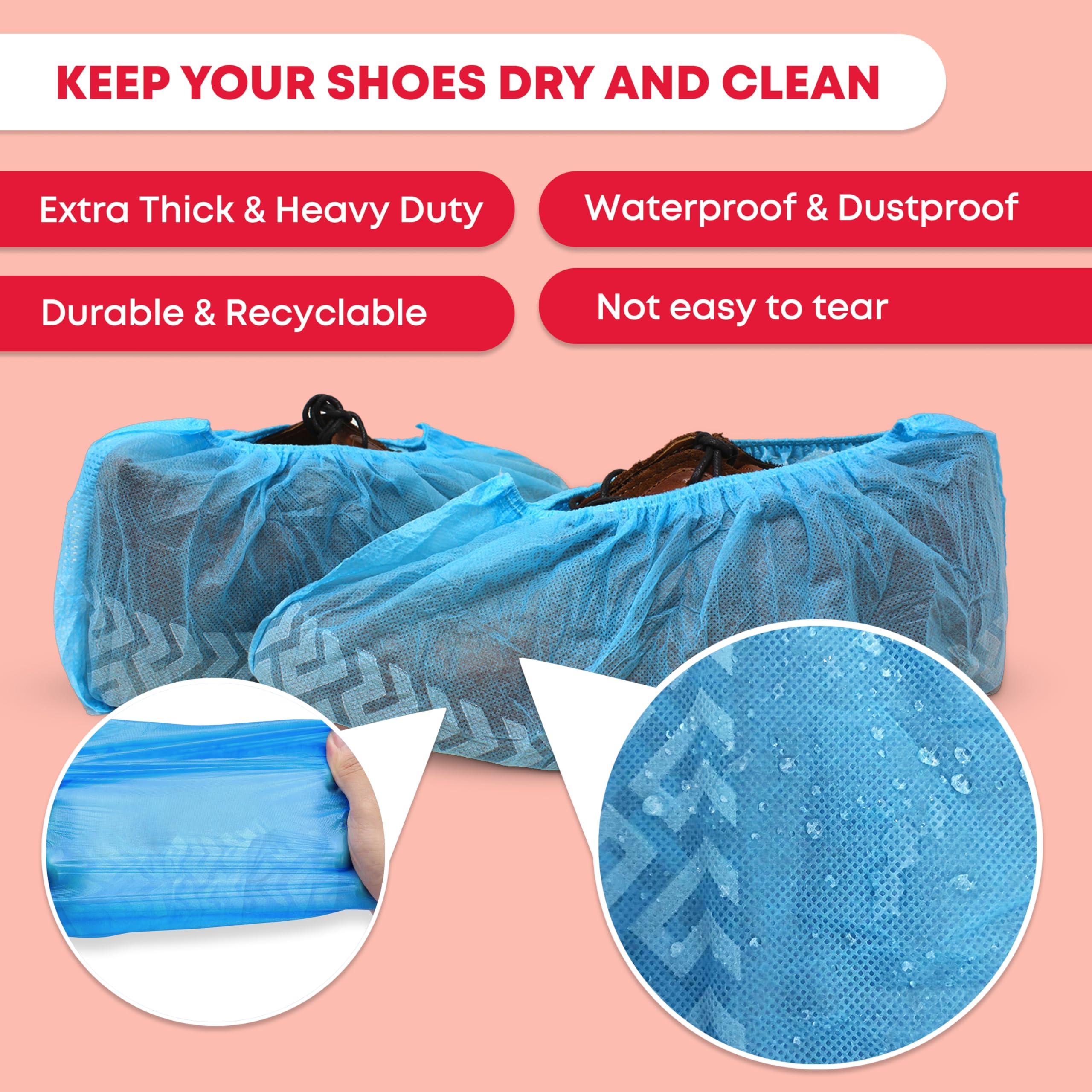 Ever Ready First Aid - Disposable Shoe Cover - 100 count (50 pairs) Hygienic Foot Booties Covers Disposable Recyclable Waterproof Shoe Booties, Fits Large Size Up to US Men's 11 & US Women's 13 - Image 6