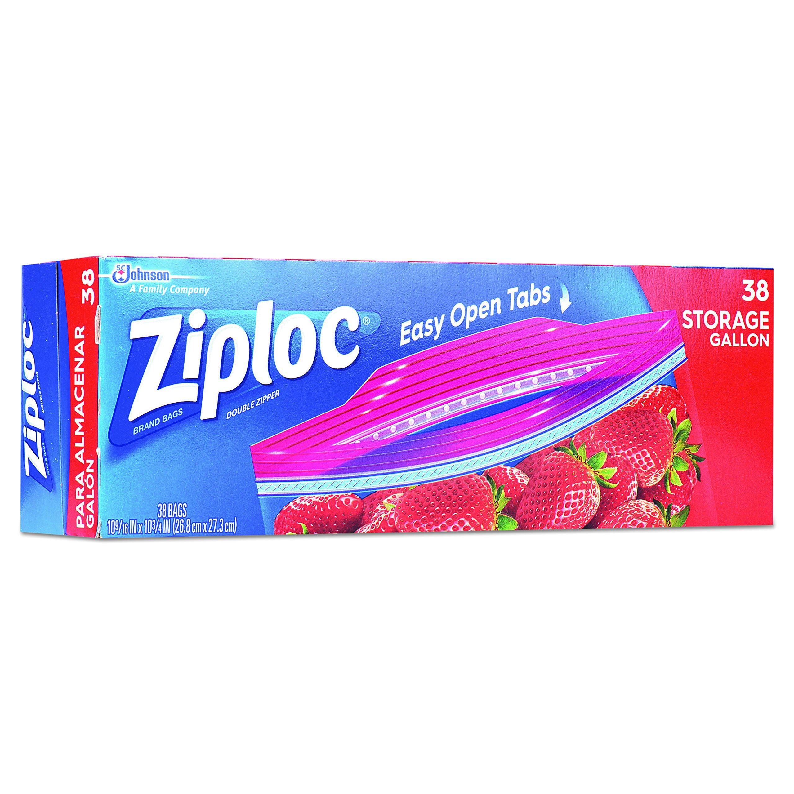 Ziploc 665016 Double Zip/ Storage Bags, 10-9/16 x 10-3/4, 1 Gal, Clear, 38/Box (Case of 9 Boxes) - Image 3
