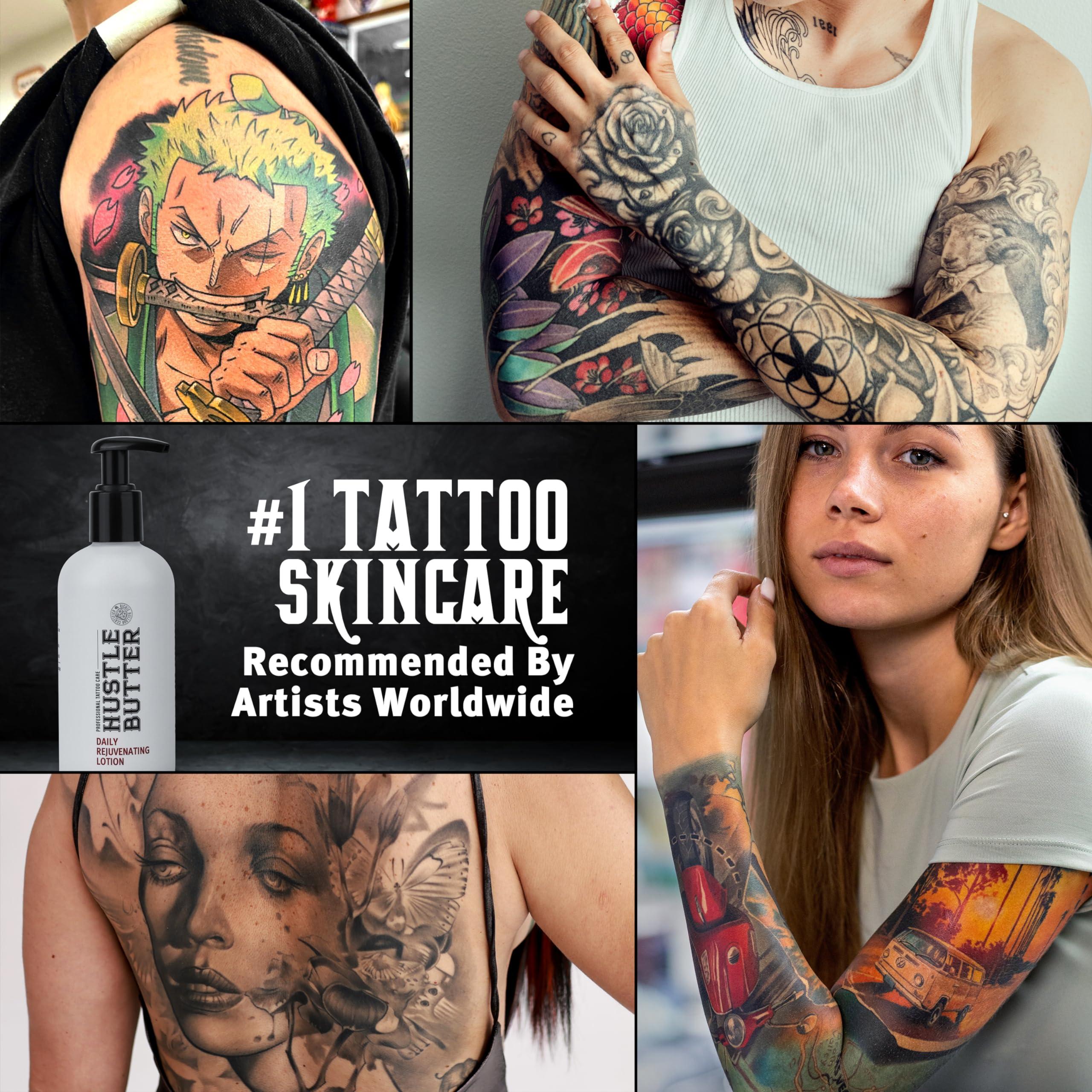 Hustle Butter Tattoo Aftercare - Daily Moisturizing Lotion - Naturally Derived Vegan Cruelty Free - Everyday All Over Use for Tattoos - 9 fl oz - Image 6