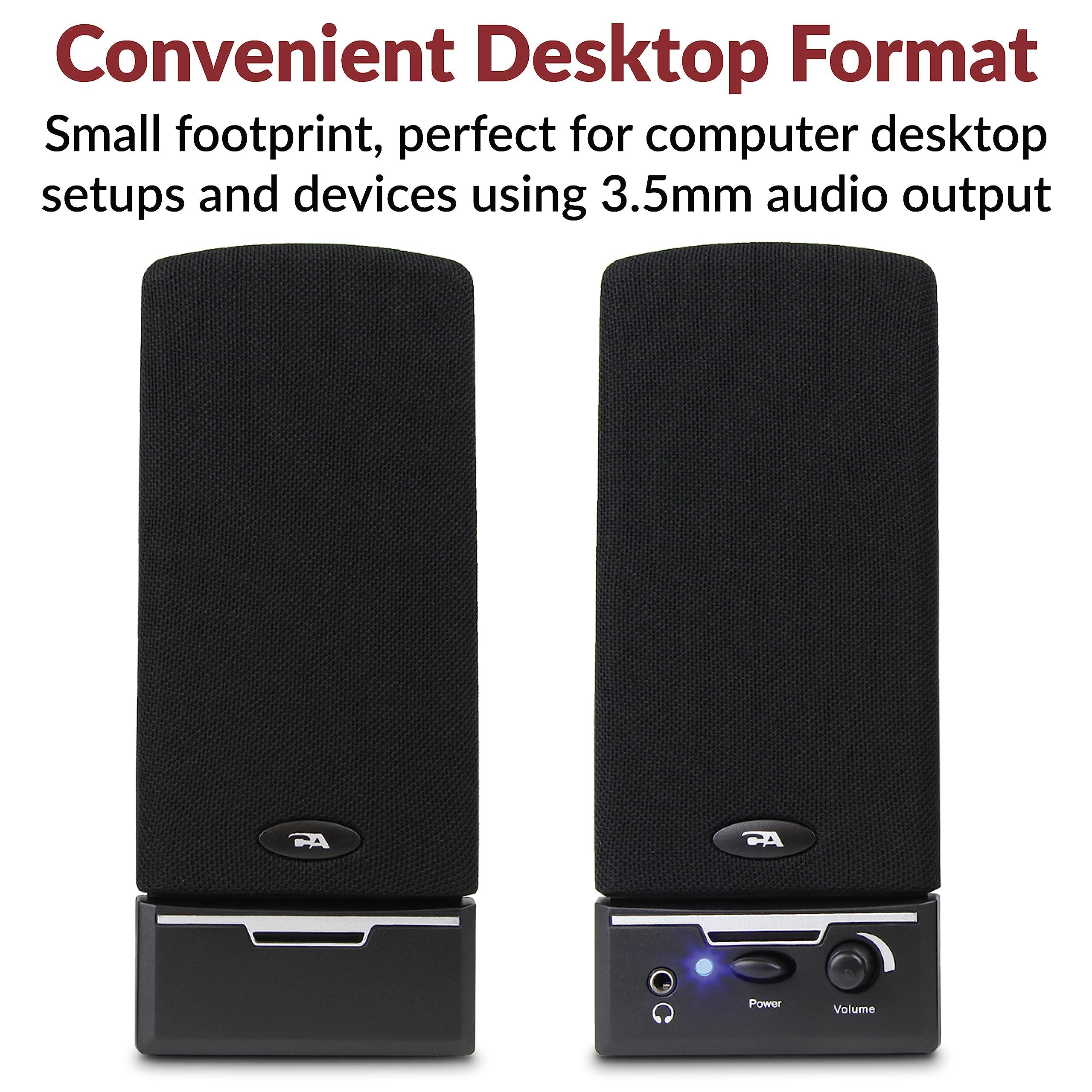 Cyber Acoustics CA-2014 Computer Speakers, Full Stereo Sound, Convenient Controls, Easy Setup - Image 2