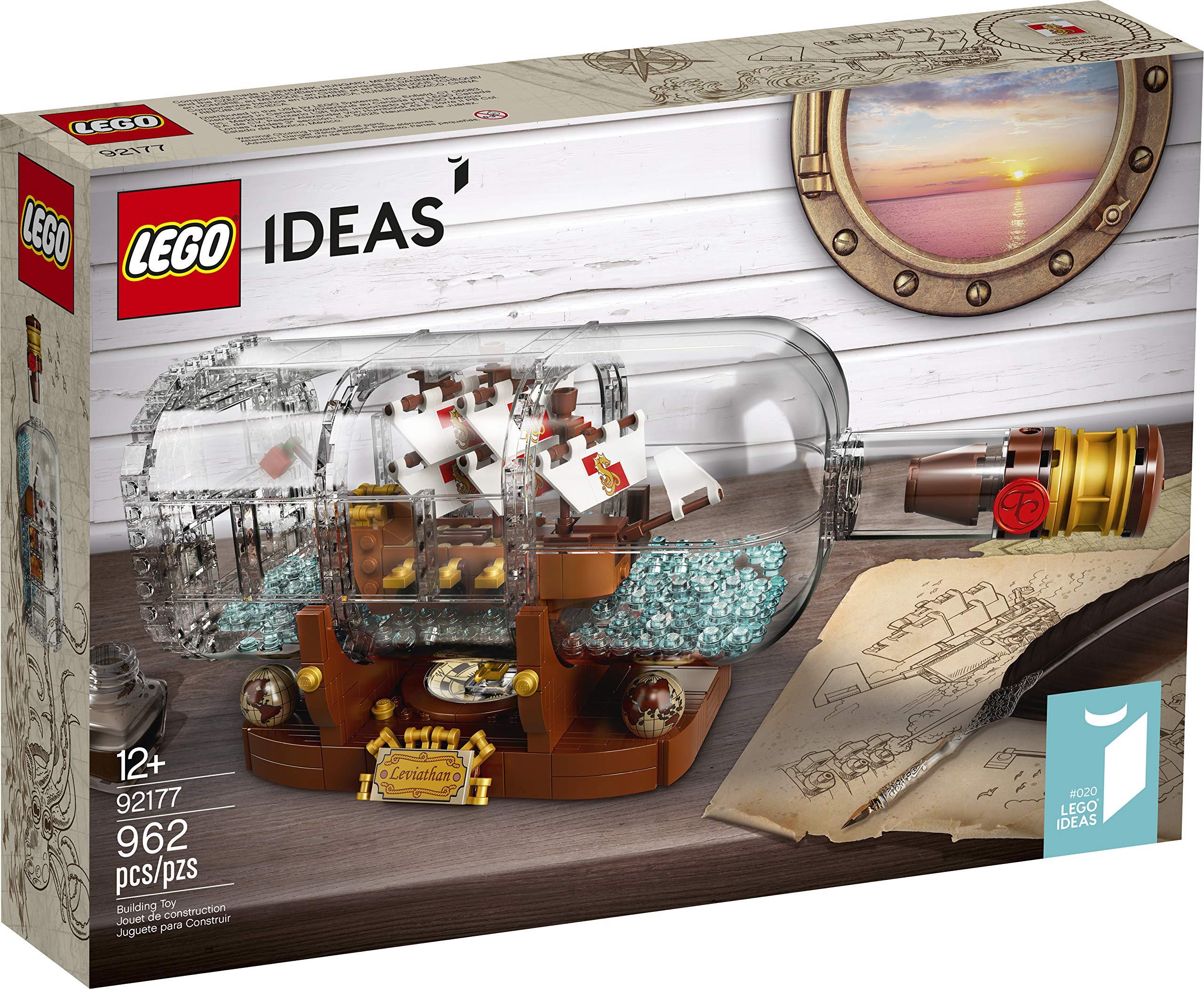 LEGO Ideas Ship in a Bottle 92177 Expert Building Kit, Snap Together Model Ship, Collectible Display Set and Toy for Adults (962 Pieces),Multicolor - Image 4