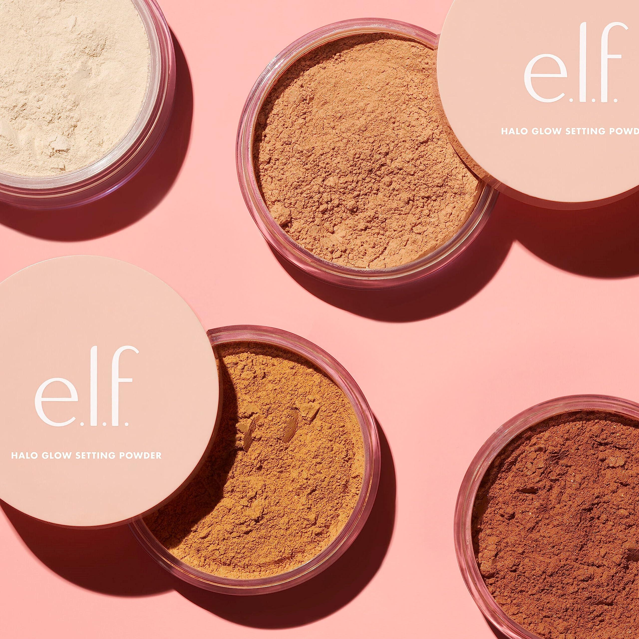 e.l.f. Halo Glow Soft Focus Setting Powder, Silky Setting Powder For Creating Soft Glow Without Shine, Smooths Pores & Lines, Medium - Image 4